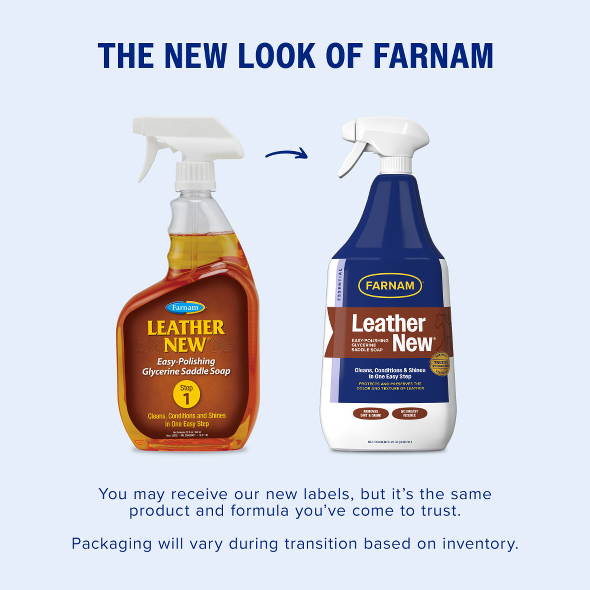 Farnam Leather New Easy-Polishing Glycerine Saddle Soap - You may receive our new labels but it is the same product and formula you have come to trust