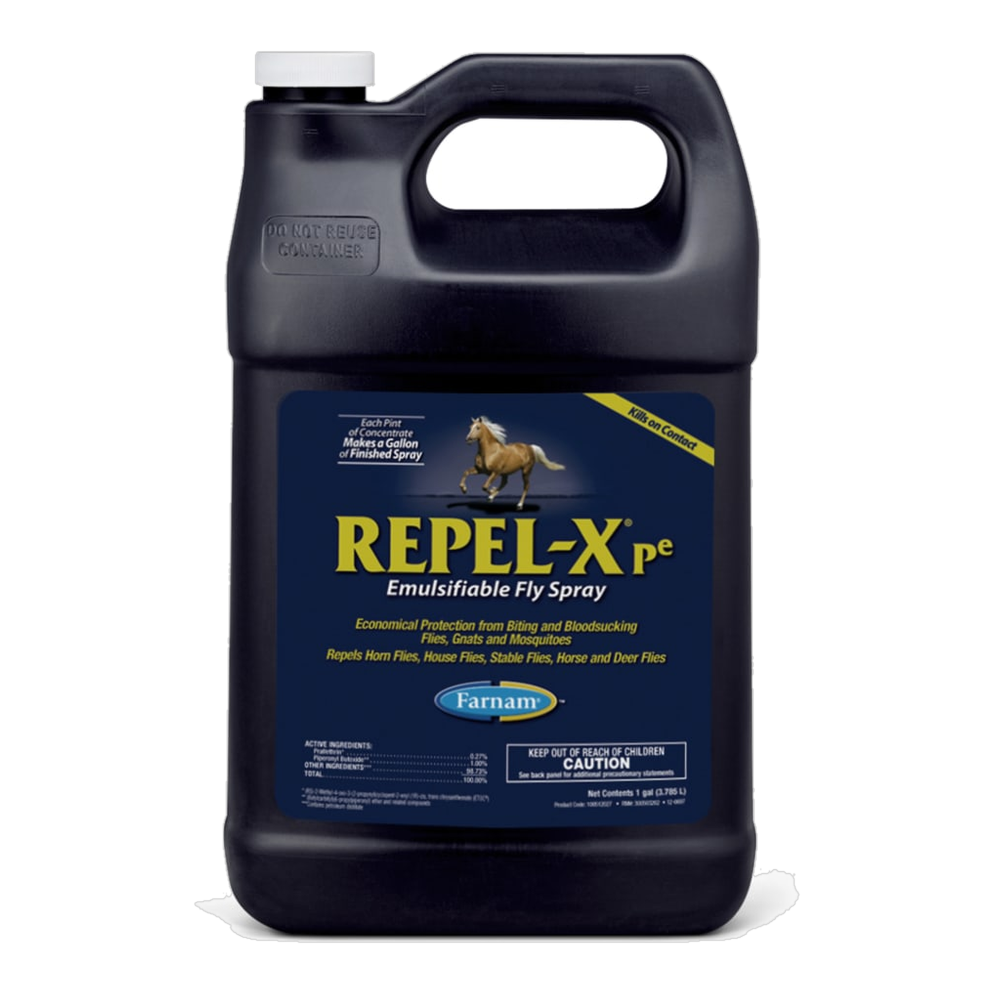 Farnam Repel-X pe Concentrated Fly Spray for Horses package showing size