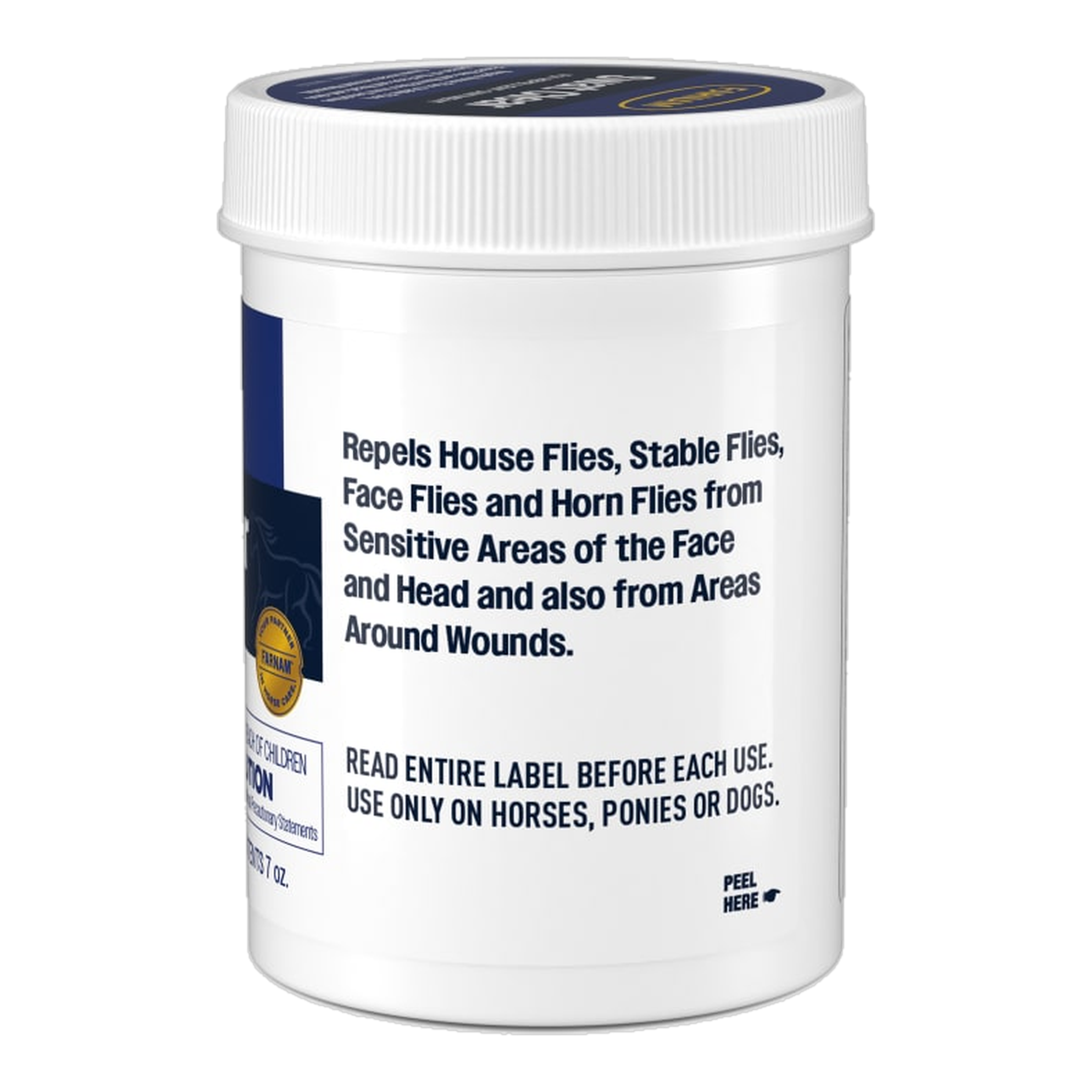 Farnam SWAT Fly Repellent Ointment back of package label (2)