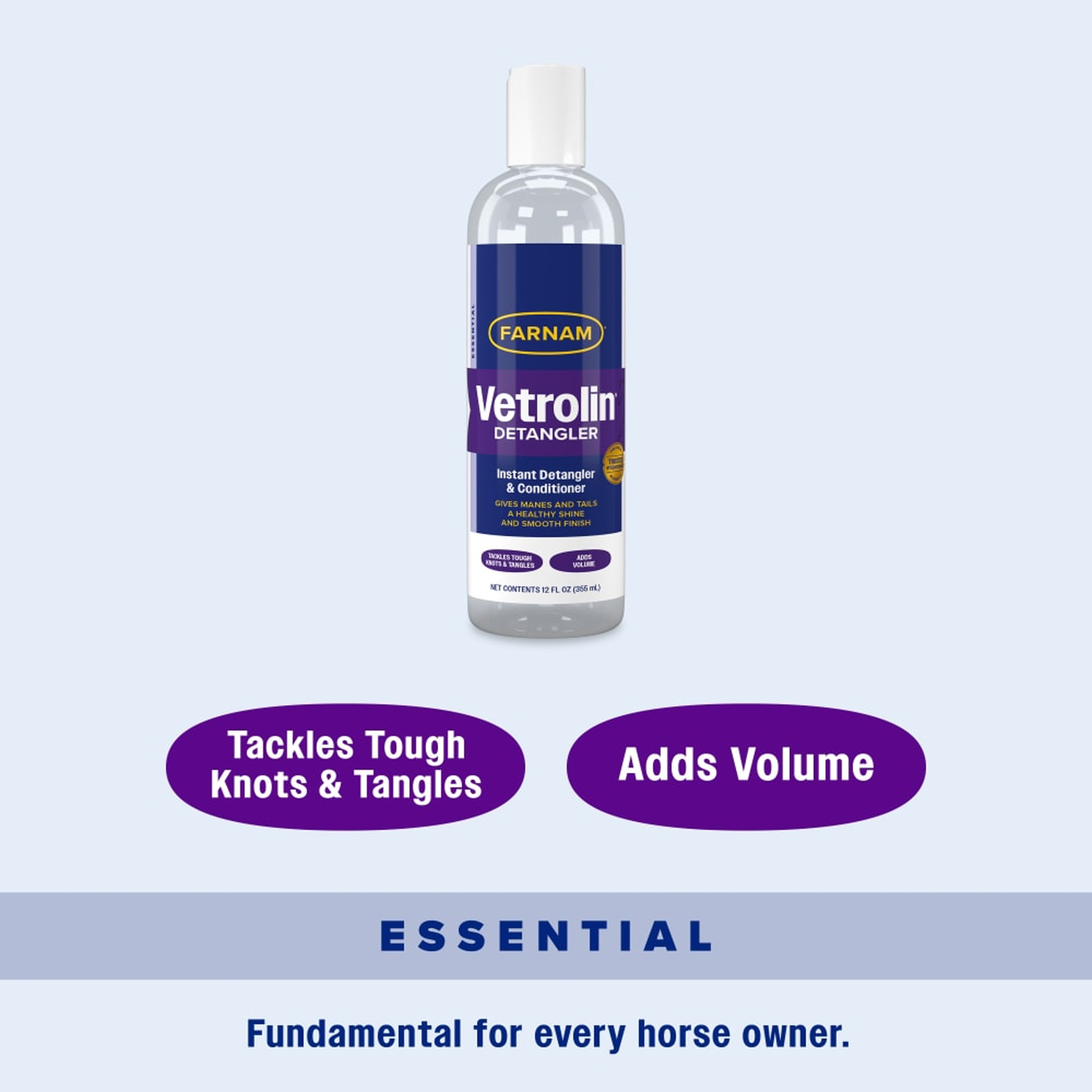 Farnam Vetrolin Detangler Concentrate - Tackles tough knots and tangles adds volume
