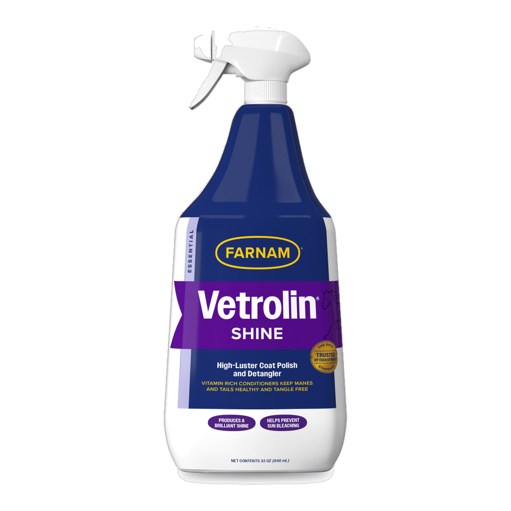 Farnam Vetrolin Shine Coat Polish & Conditioner front of package #32 oz