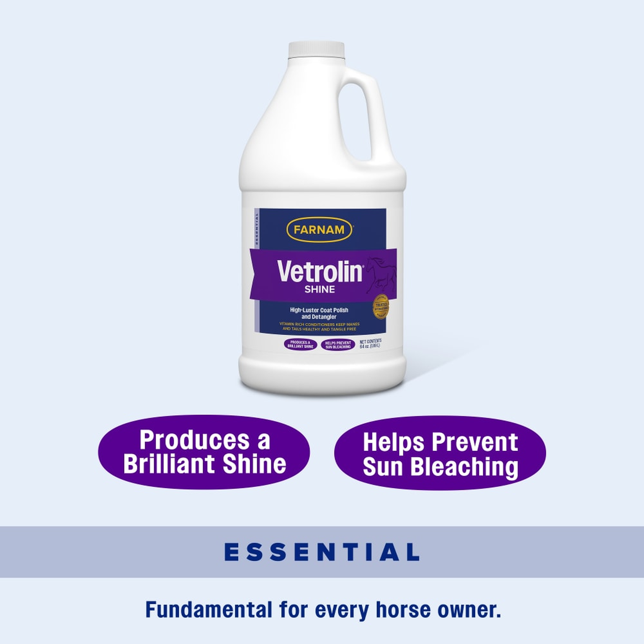 Produces a brilliant shine helps prevent sun bleaching