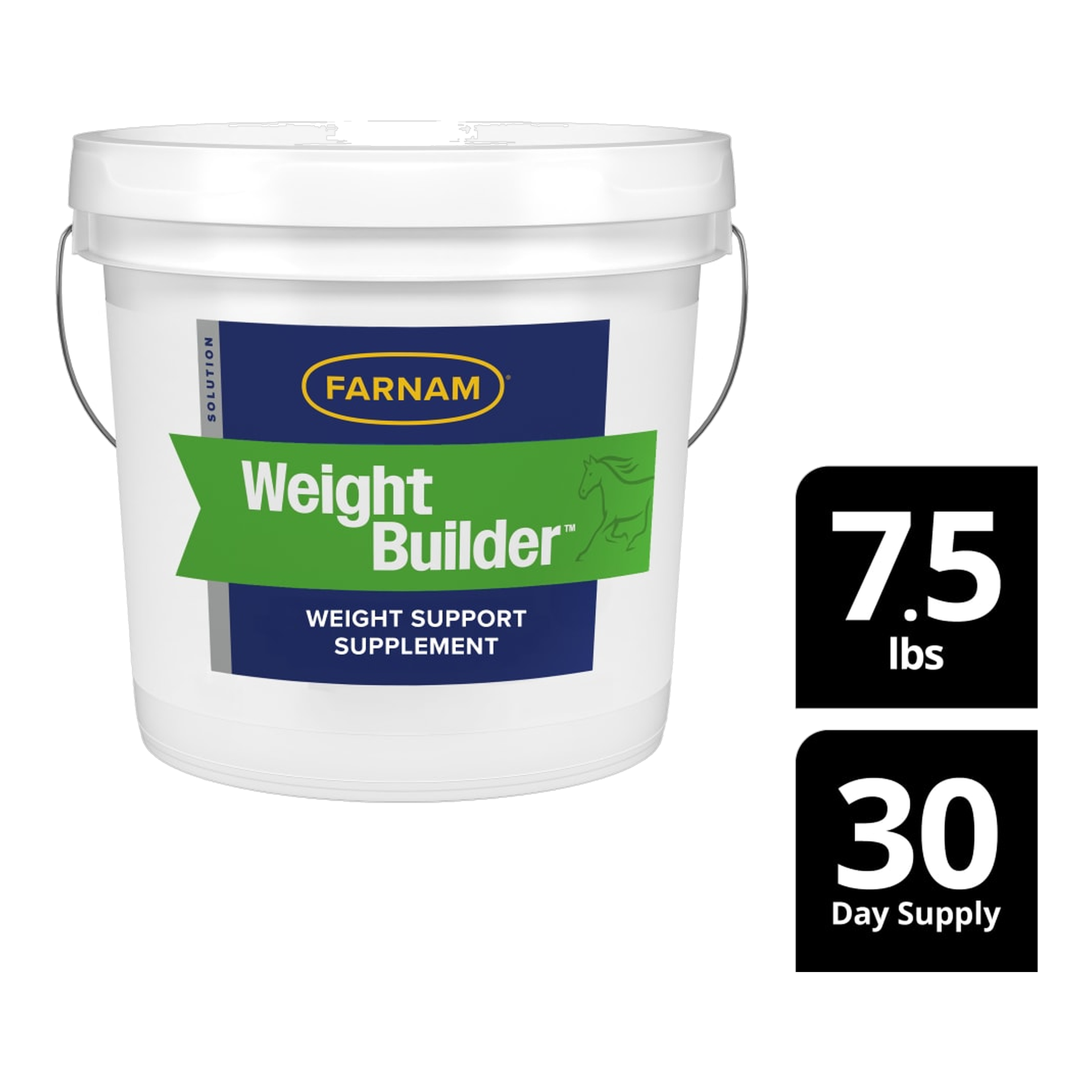 Farnam Weight Builder Equine Weight Supplement package showing size