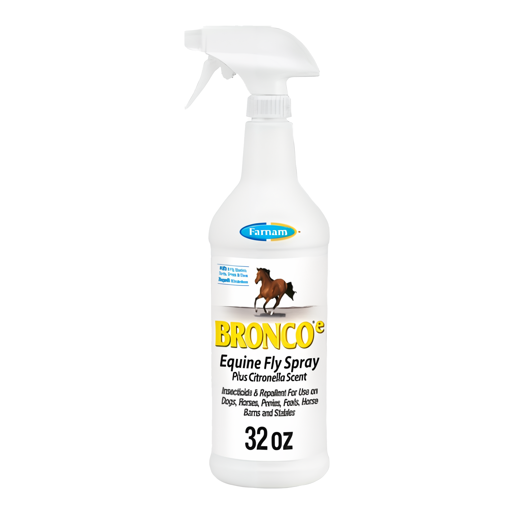 Farnam Broncoe Equine Fly Spray w/Citronella Scent for Horses & Dogs
