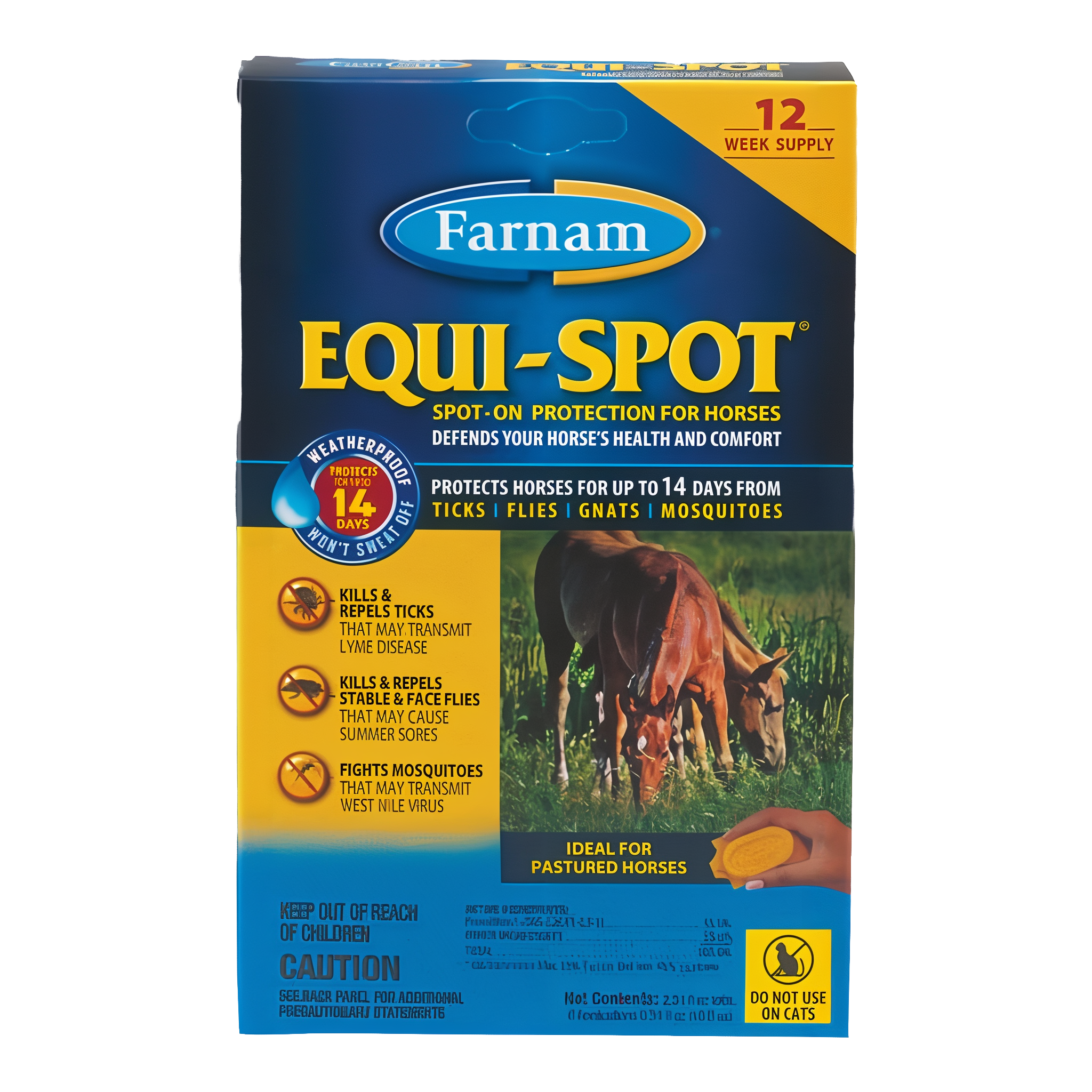 Farnam Equi-Spot Spot-On Protection for Horses, 12 week supply #12 Week Supply