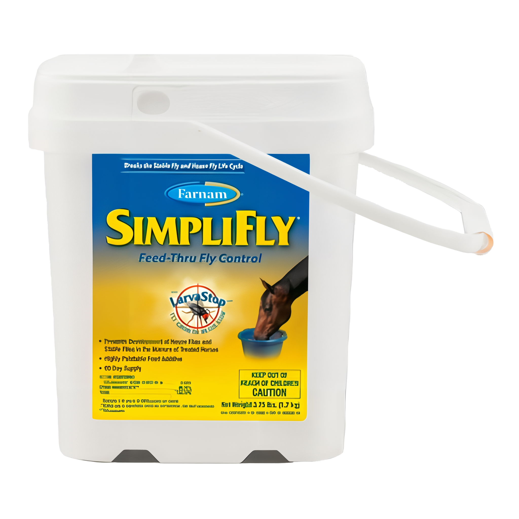 Farnam SimpliFly Feed-Thru Fly Control Pellets for Horses, 3.75 lb size #3.75 lb
