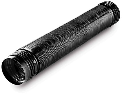 Flex-Drain Flexible Expandable Drain Pipe Perforated Black Polyethylene