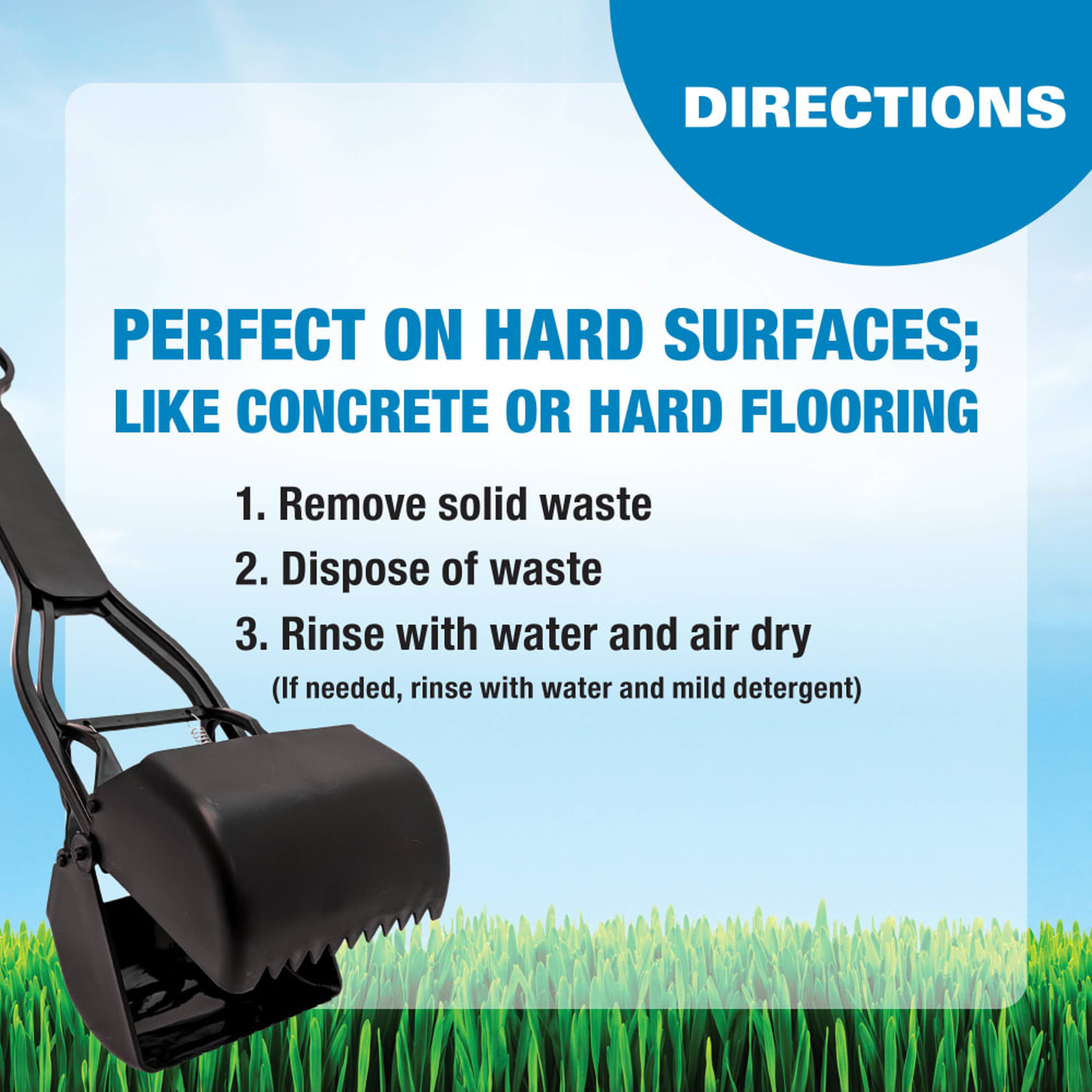 Four Paws Allen's Spring Action Scooper for Hard Surfaces step-by-step instructions