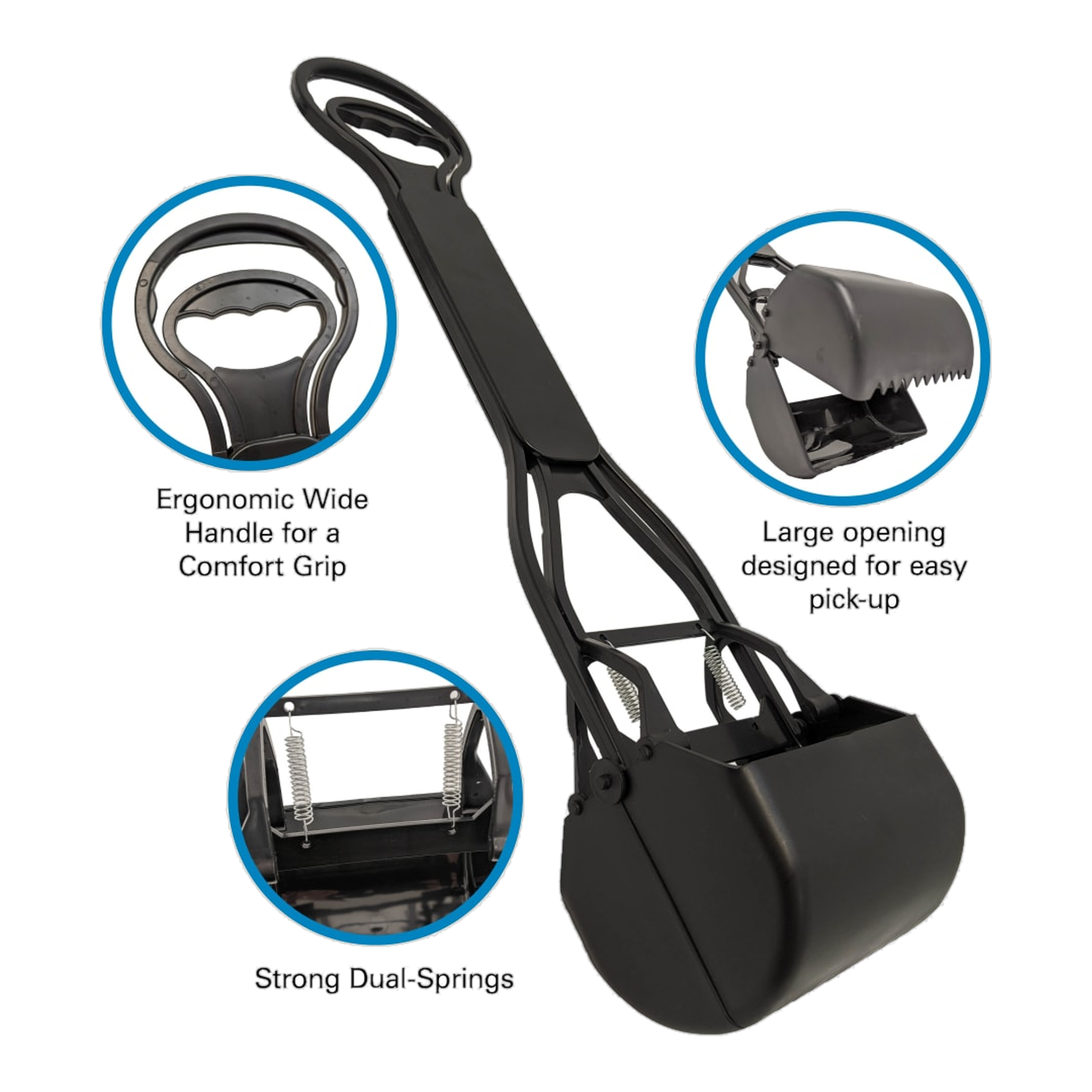 Four Paws Allen's Spring Action Scooper for Small Dogs out of the package