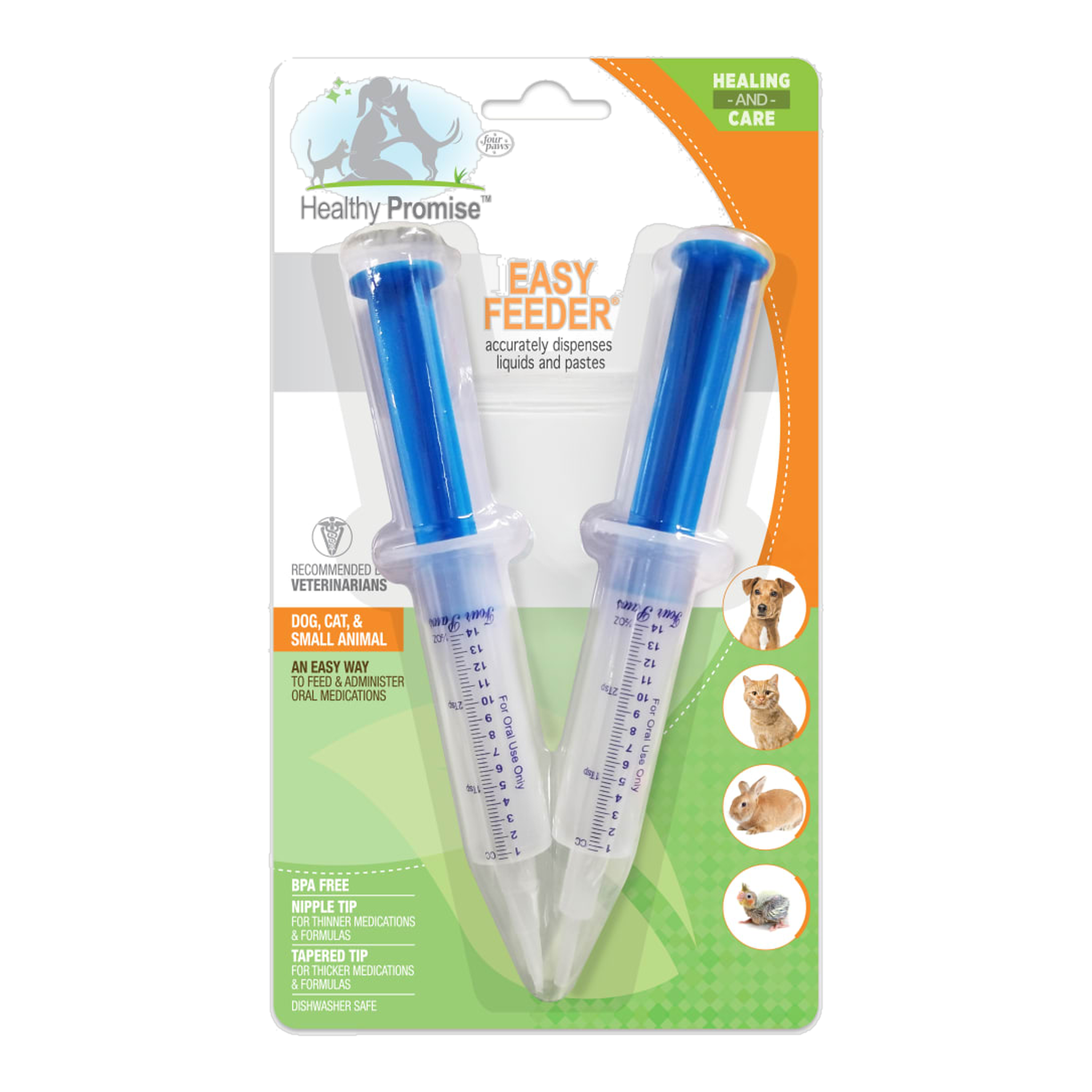 Four Paws Healthy Promise Easy Feeder Pet Feeding Syringe package front