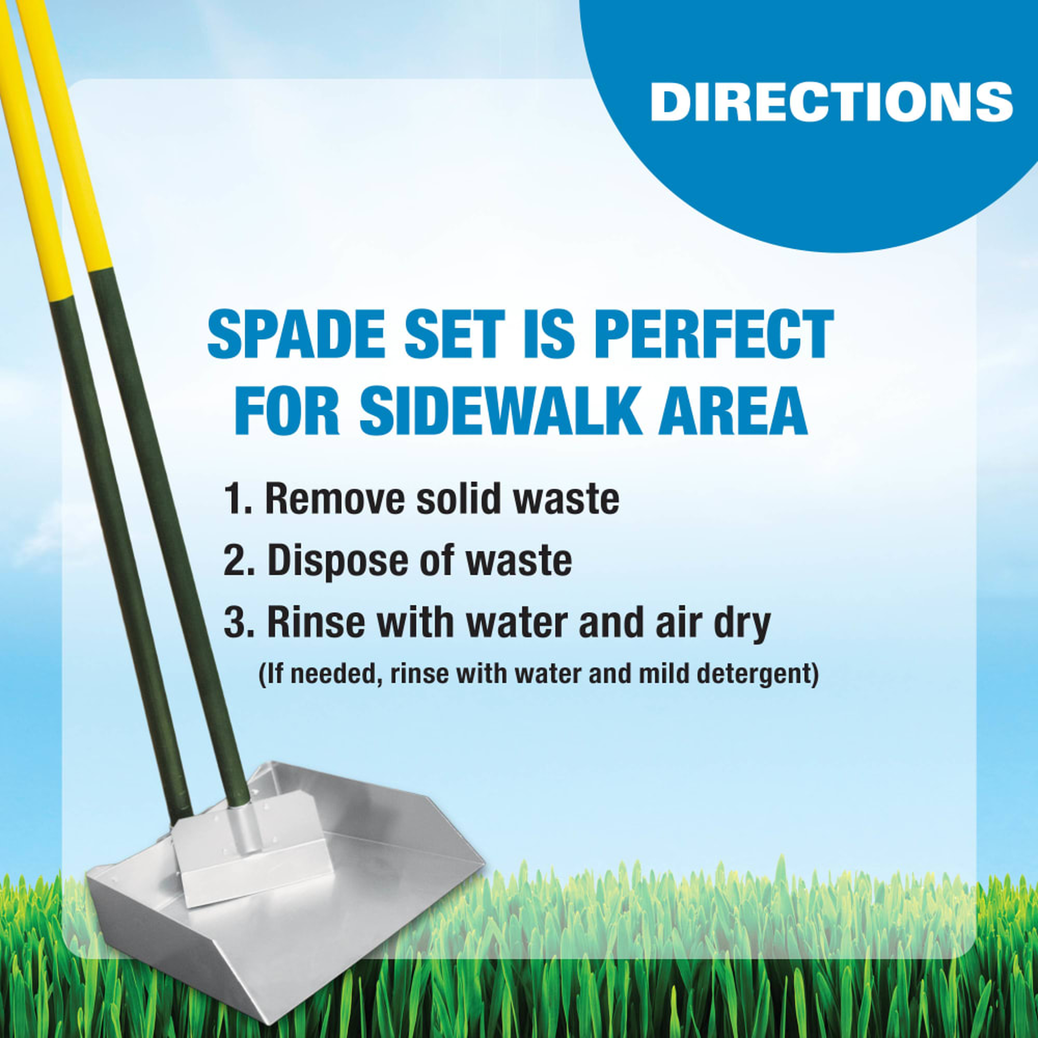 Four Paws Wee-Wee Dog Poop Spade and Scooper Set step-by-step instructions