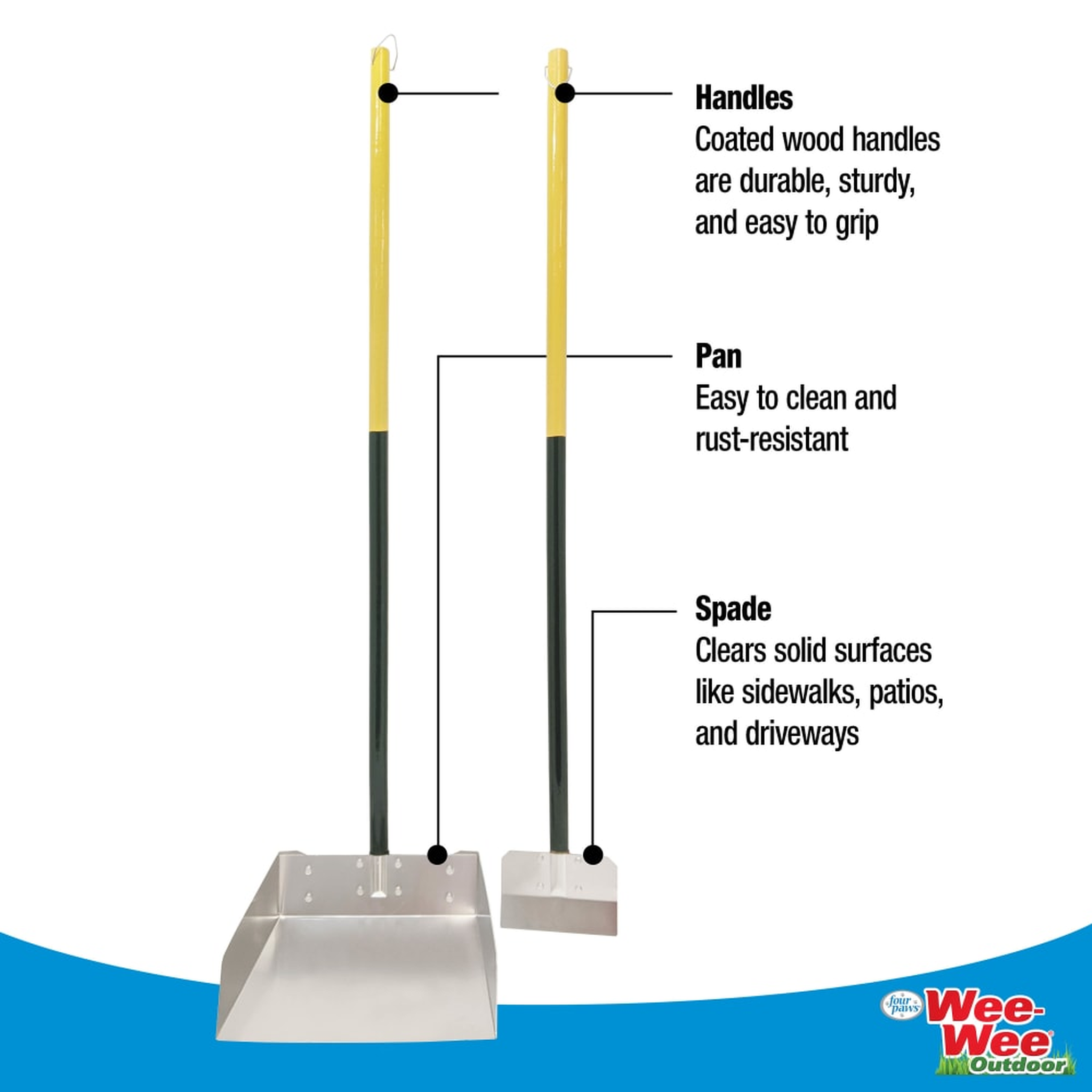 Four Paws Wee-Wee Dog Poop Spade and Scooper Set out of the package