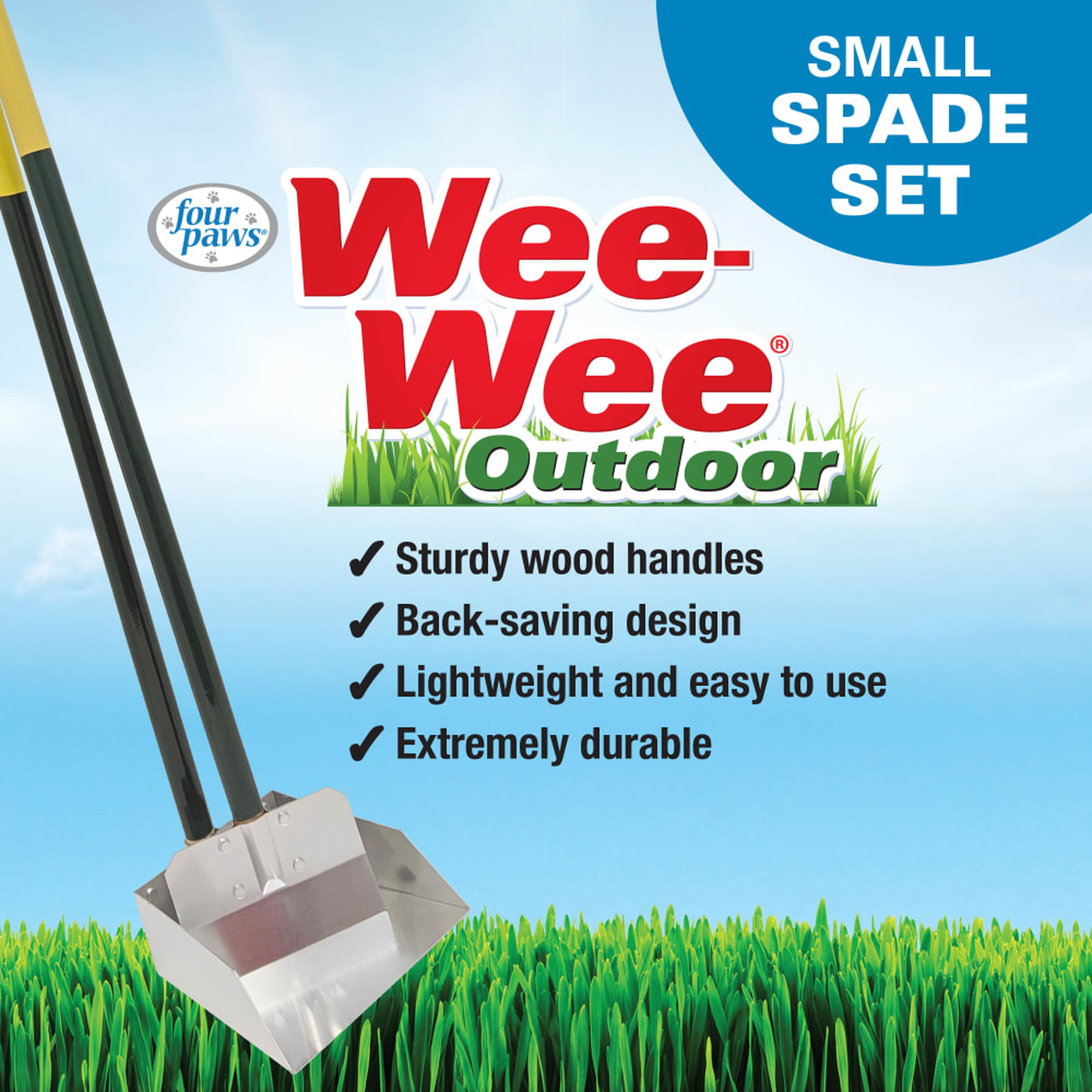 Four Paws Wee-Wee Dog Poop Spade and Scooper Set product details