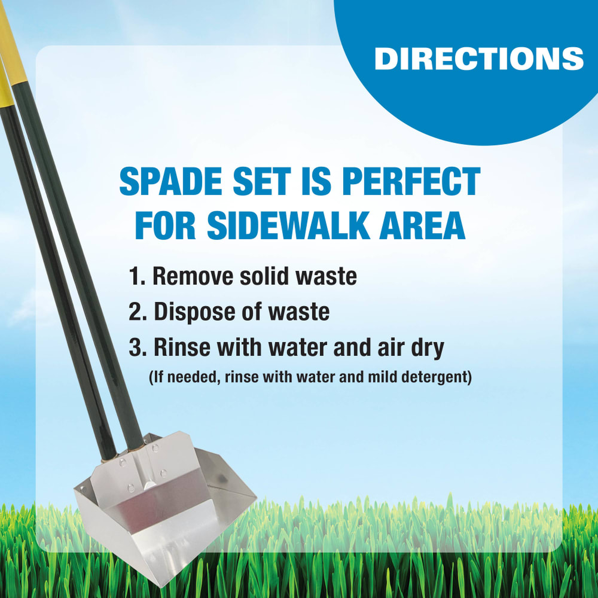 Four Paws Wee-Wee Dog Poop Spade and Scooper Set step-by-step instructions