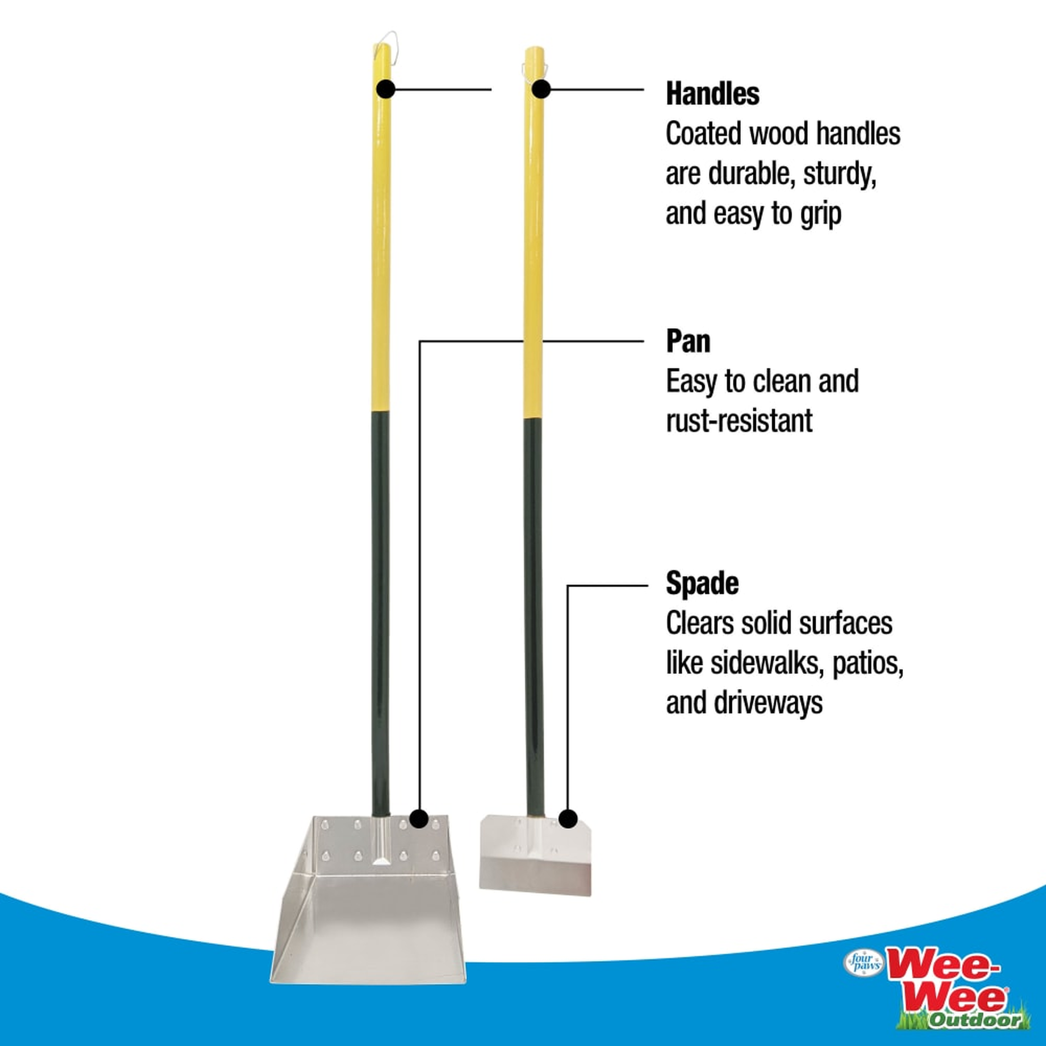 Four Paws Wee-Wee Dog Poop Spade and Scooper Set out of the package