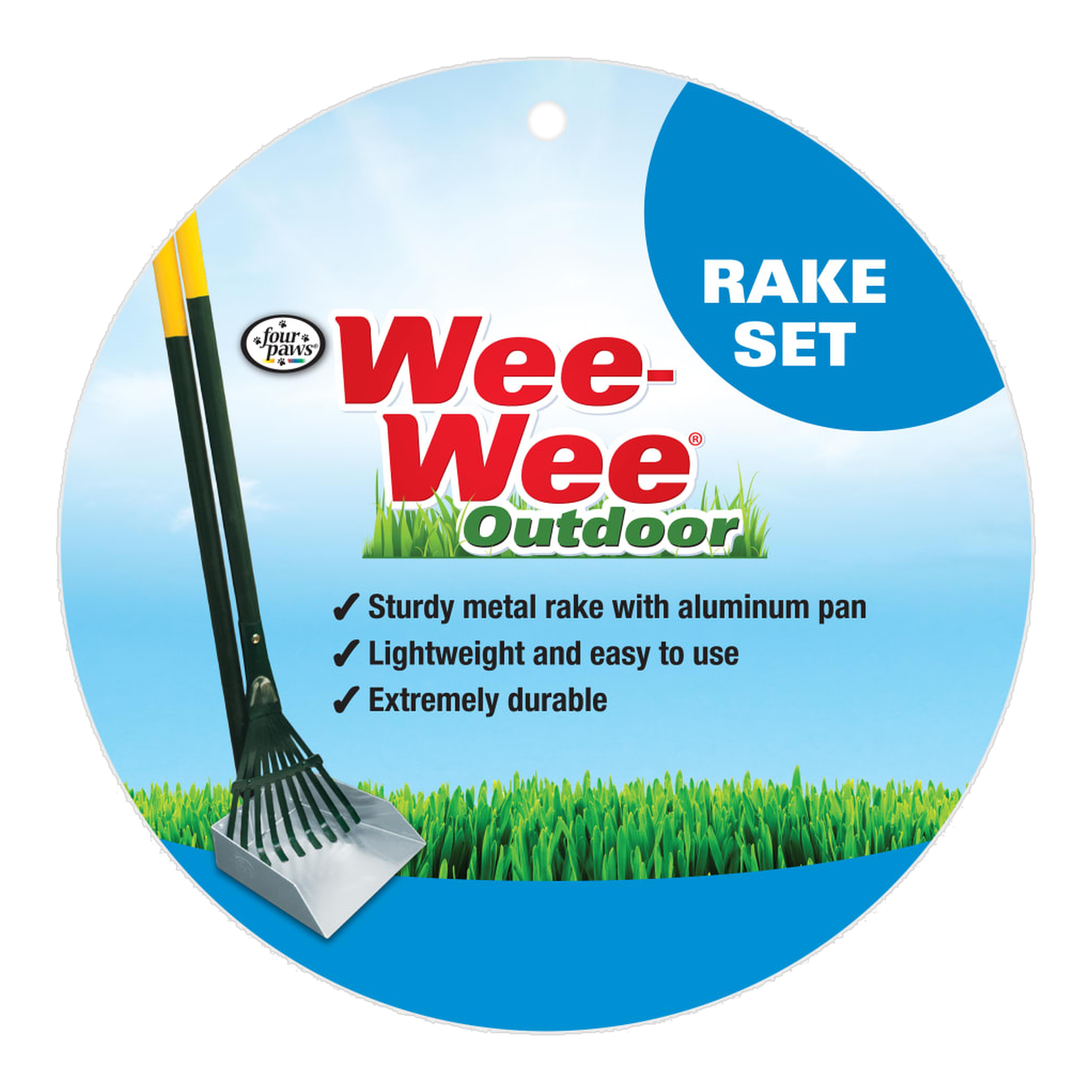 Four Paws Wee-Wee Dog Waste Rake and Pan Set package front