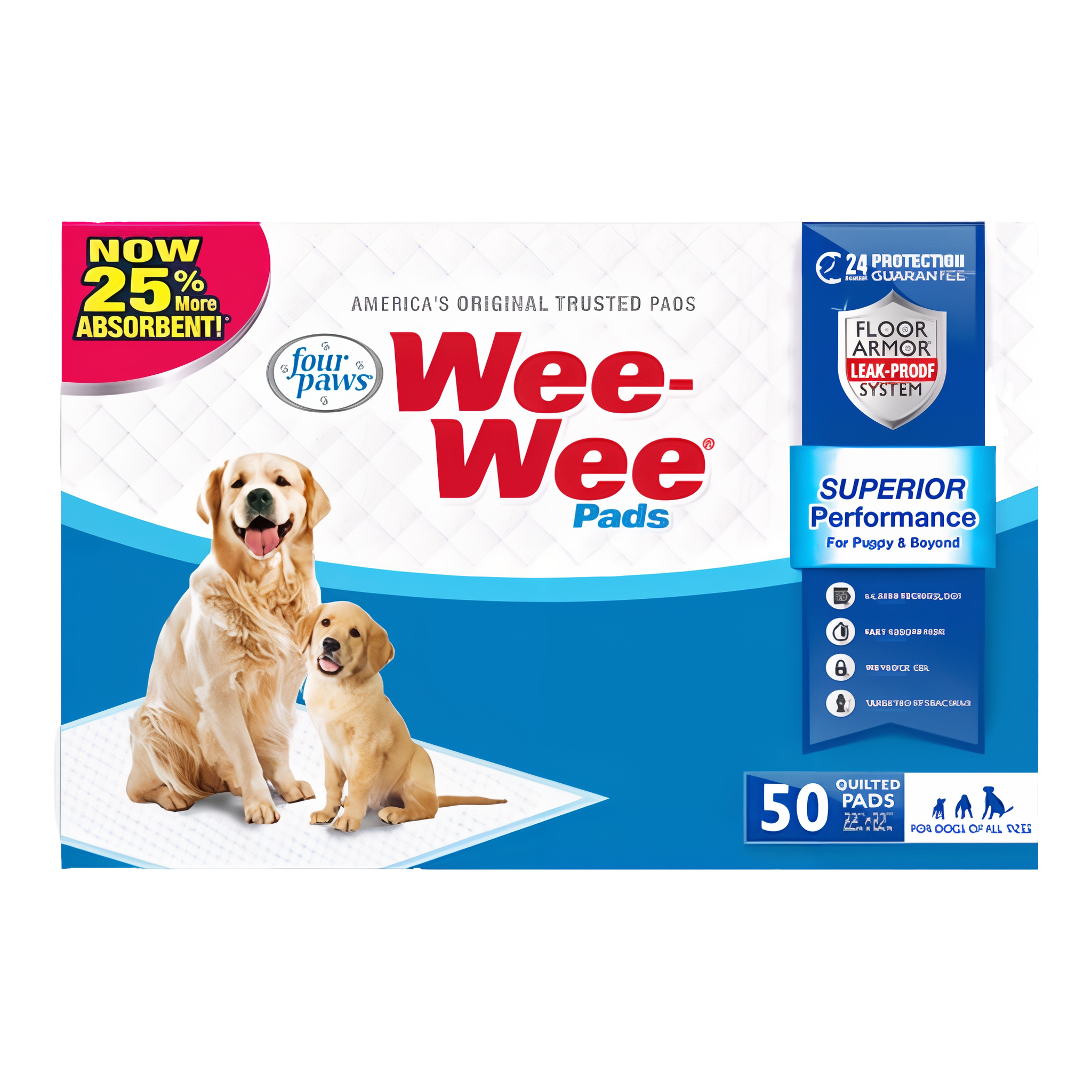 Four Paws Wee Wee Absorbent Potty Training Dog & Puppy Pads
