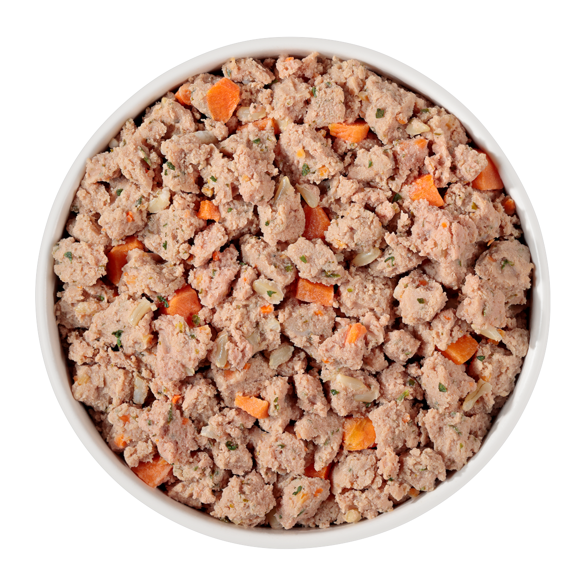 Freshpet Vital Turkey fresh dog food served in a bowl with diced carrots