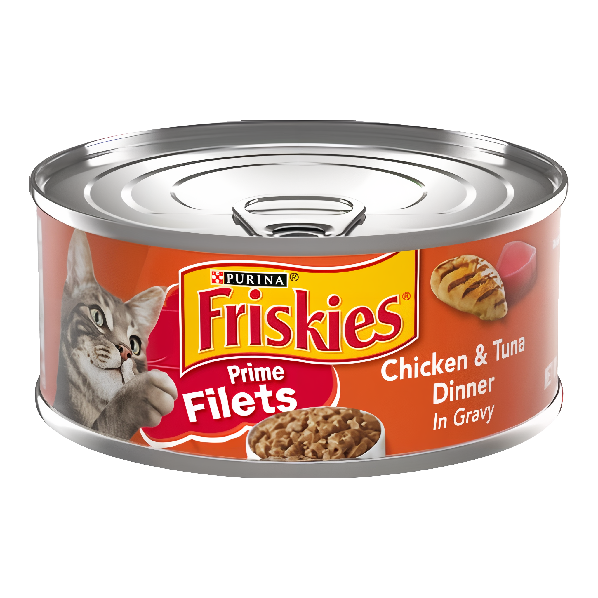 Purina Friskies Prime Filets Wet Cat Food Chicken & Tuna Dinner In Gravy
