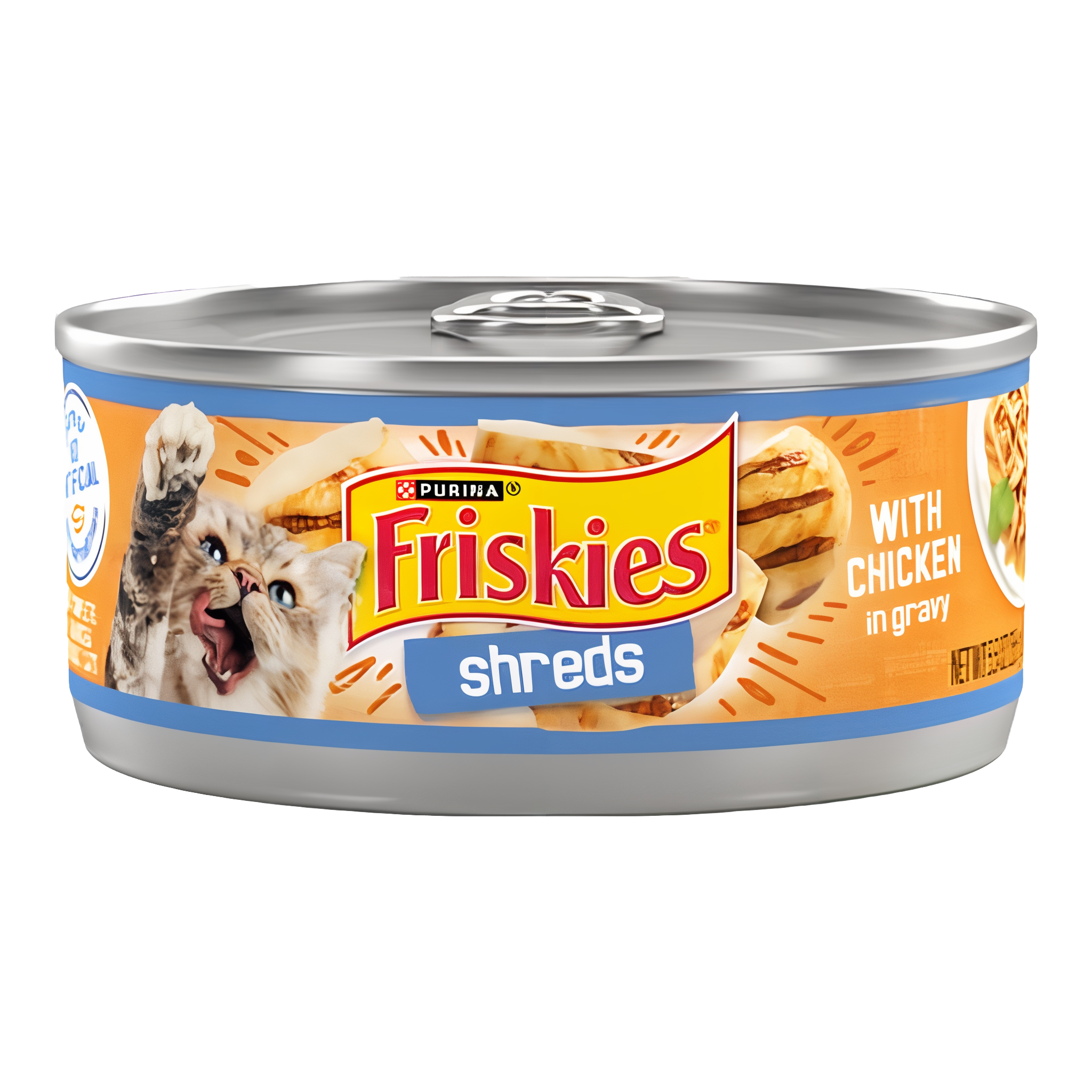 Purina Friskies Shreds Wet Cat Food with Chicken In Gravy