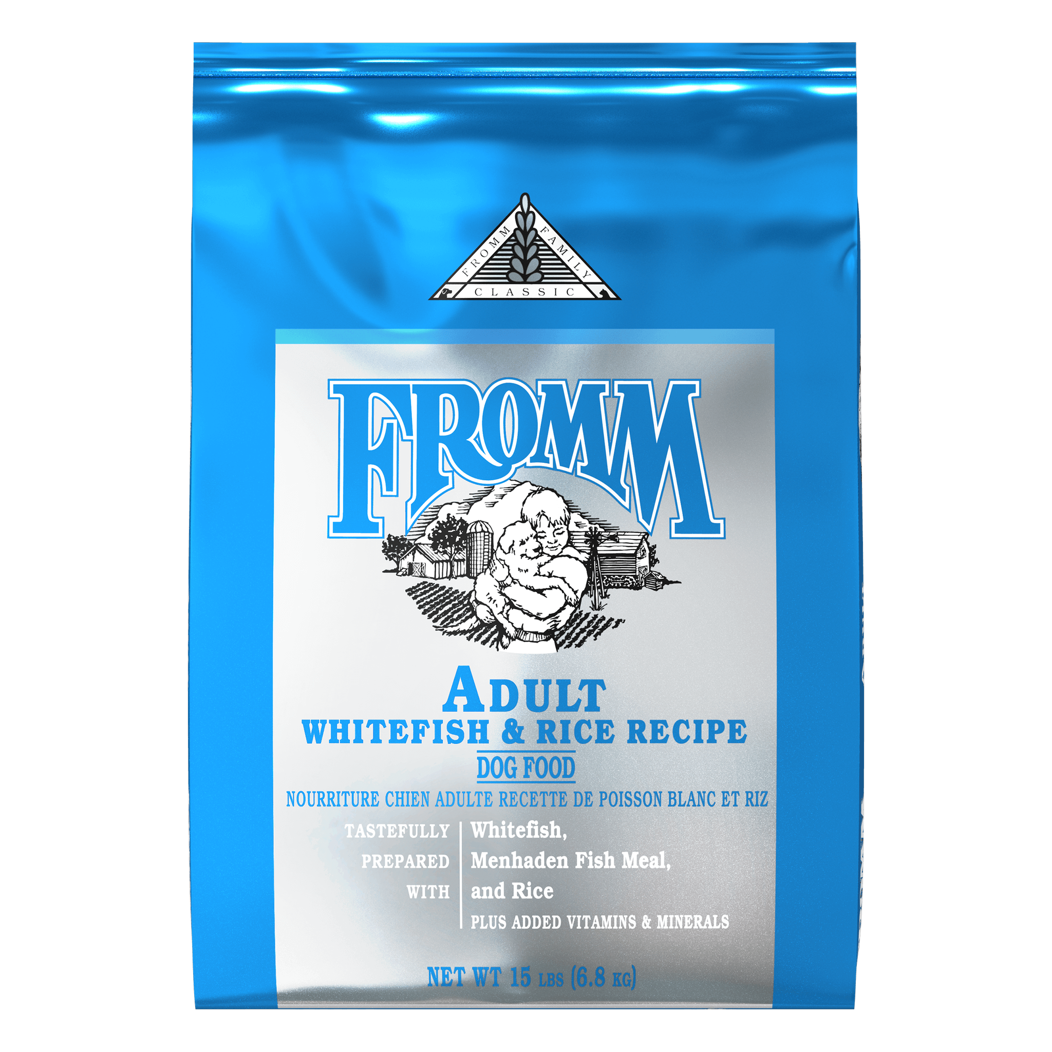 Fromm Classic Adult Whitefish and Rice Recipe Dry Dog Food bag