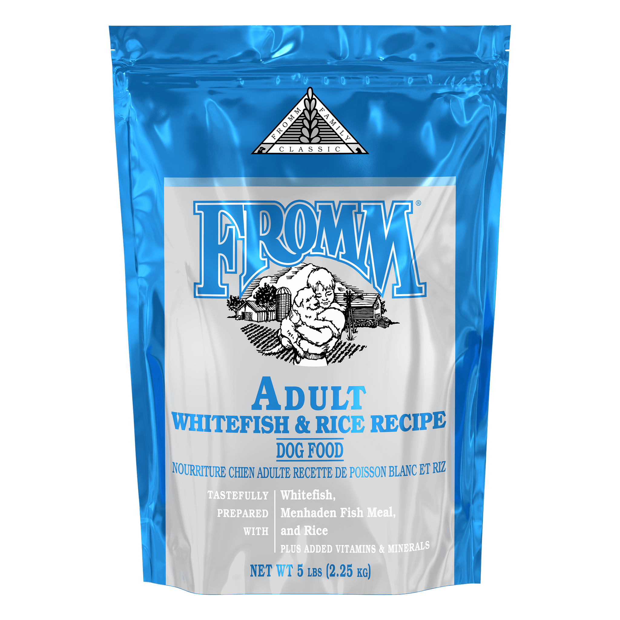 Fromm Classic Adult Whitefish and Rice Recipe Dry Dog Food bag