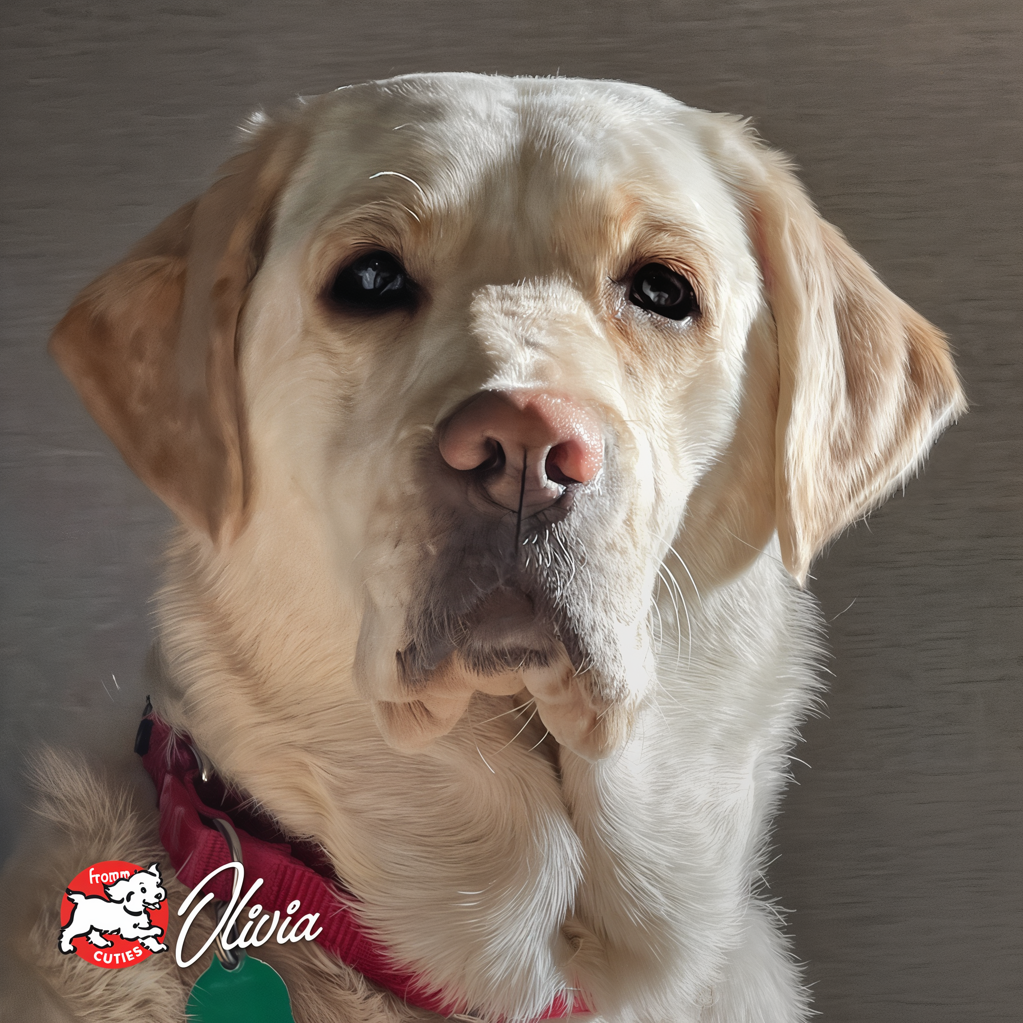 Yellow Labrador Olivia, from the Fromm Cuties gallery