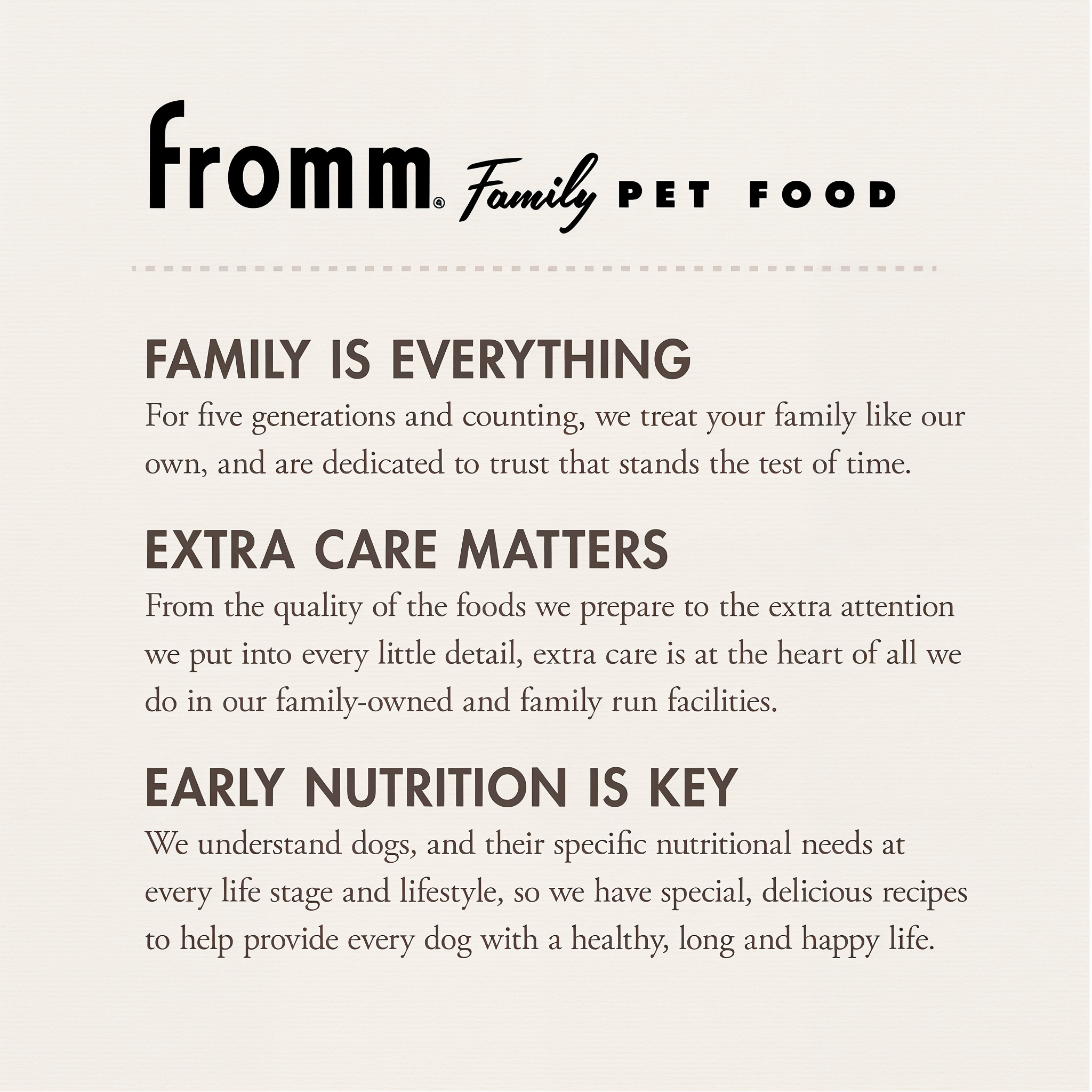 The Fromm family story: five generations of family-made pet food from Wisconsin