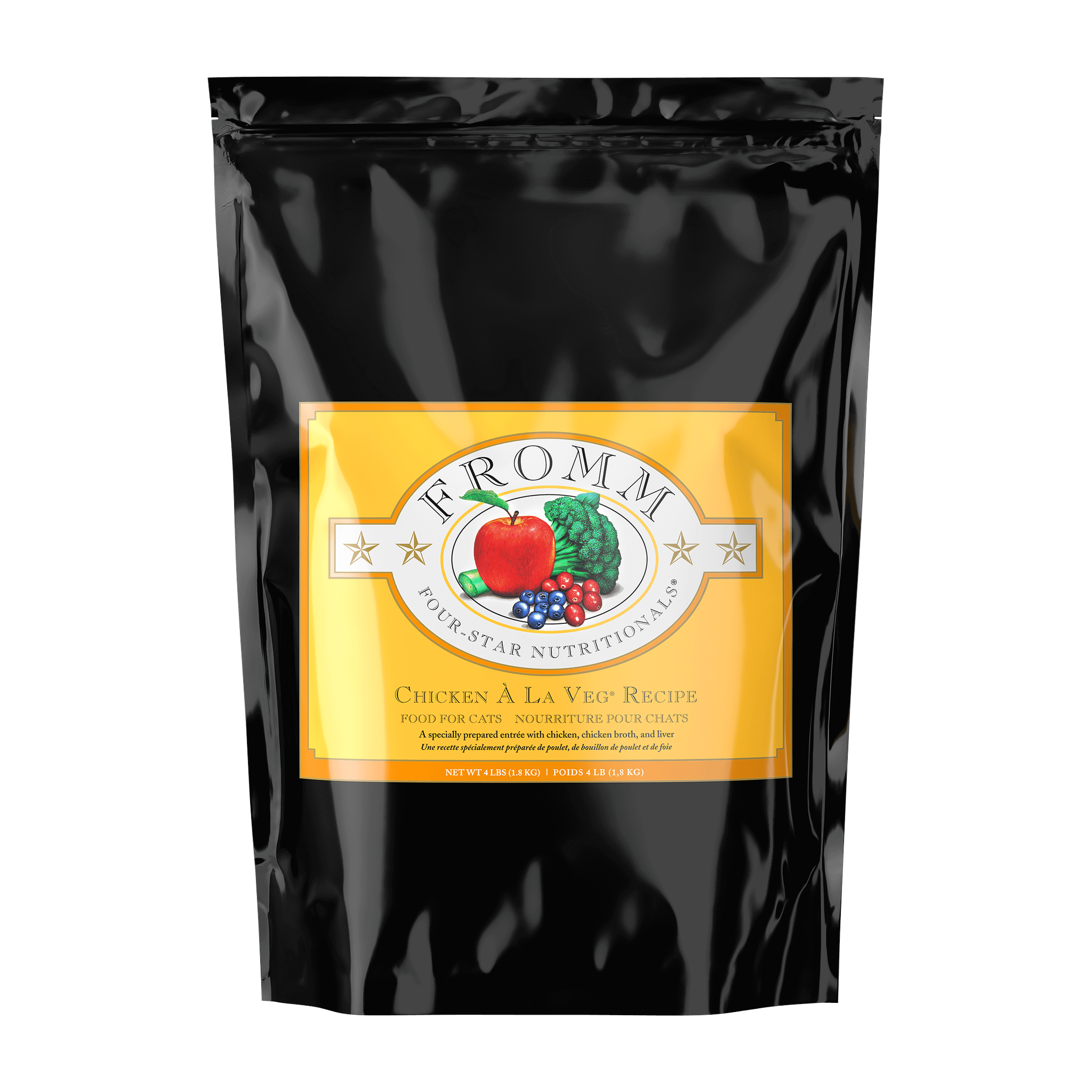 Fromm Four-Star Chicken À La Veg Recipe Dry Cat Food bag