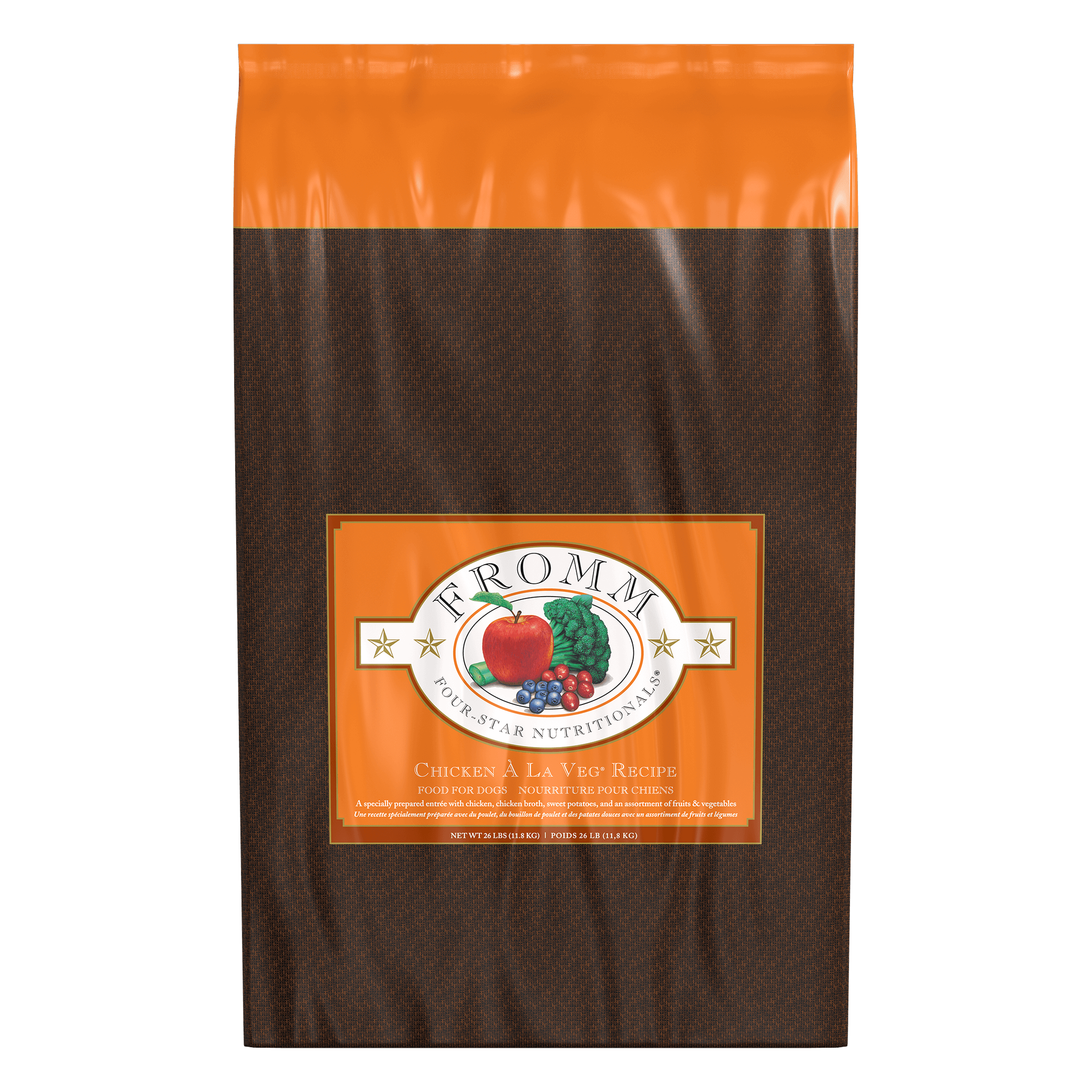 Fromm Four-Star Chicken A La Veg Recipe Dry Dog Food bag