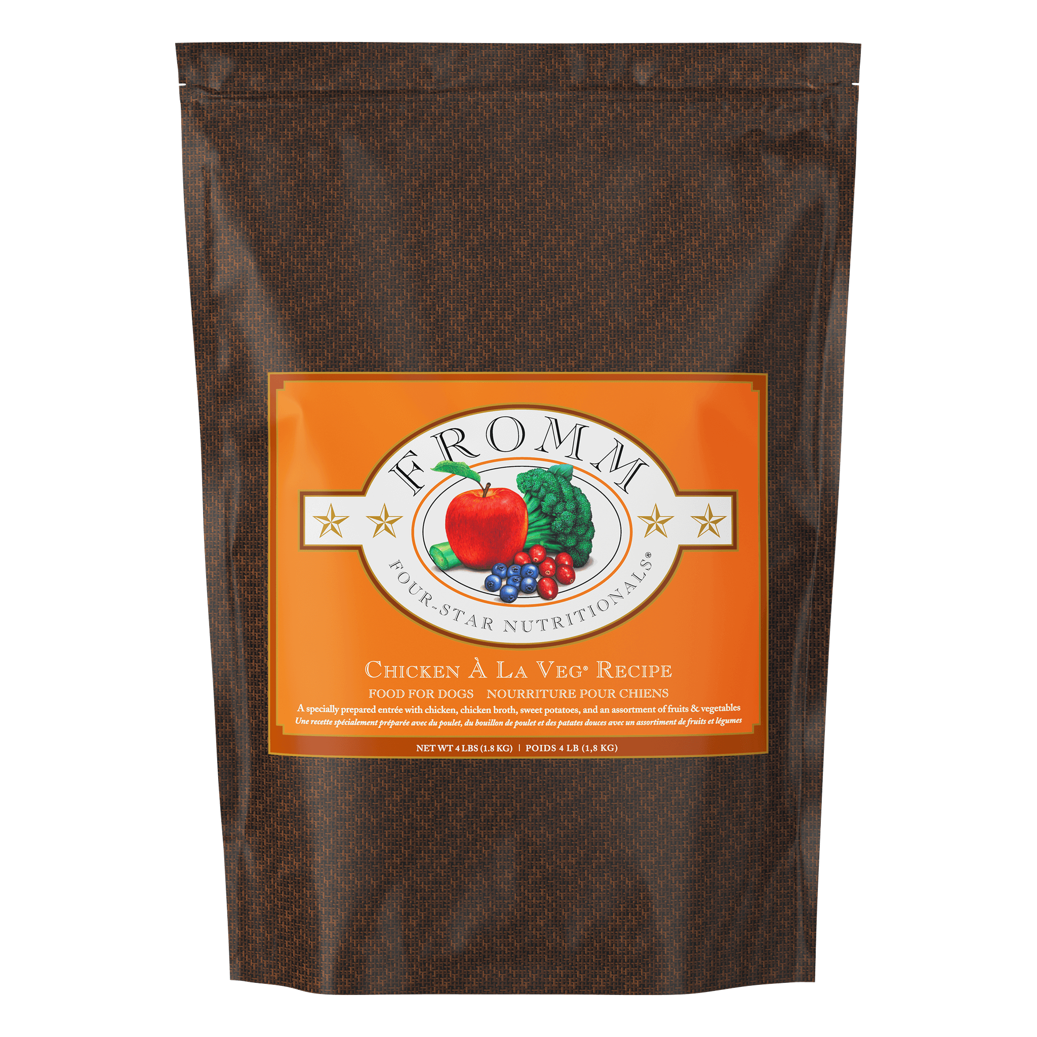 Fromm Four-Star Chicken A La Veg Recipe Dry Dog Food bag