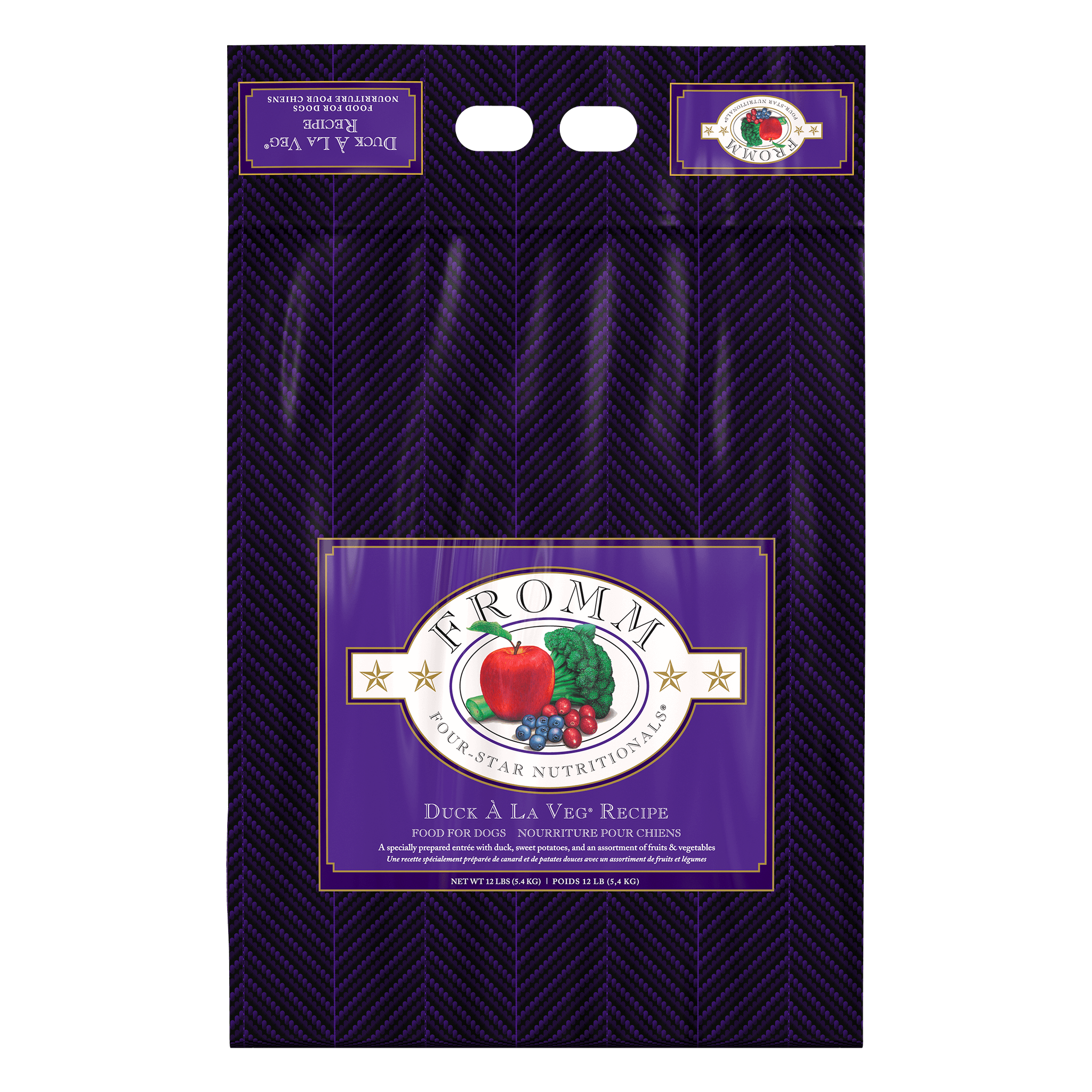 Fromm Four-Star Duck A La Veg Recipe Dry Dog Food bag