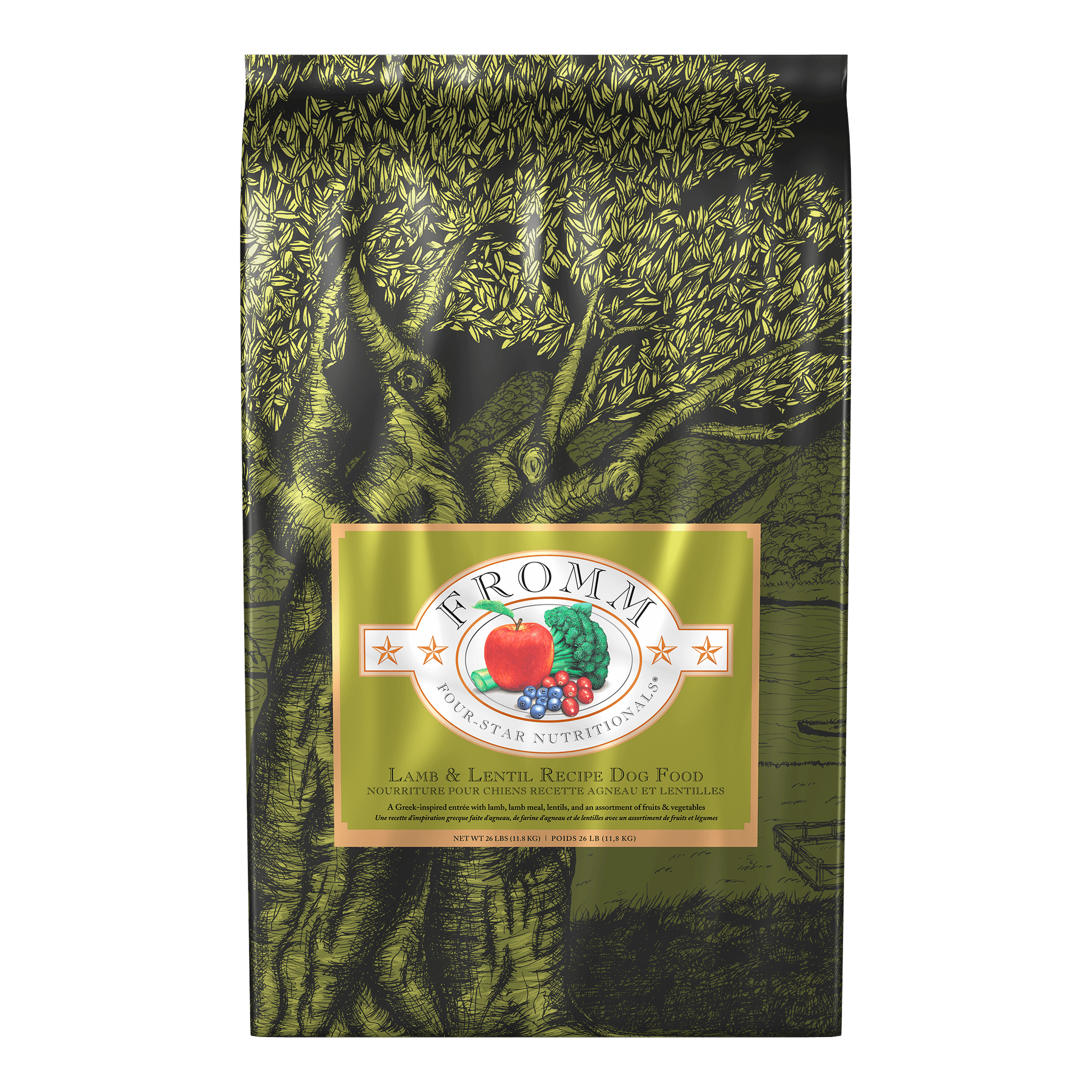 Fromm Four-Star Lamb and Lentil Recipe Dry Dog Food bag