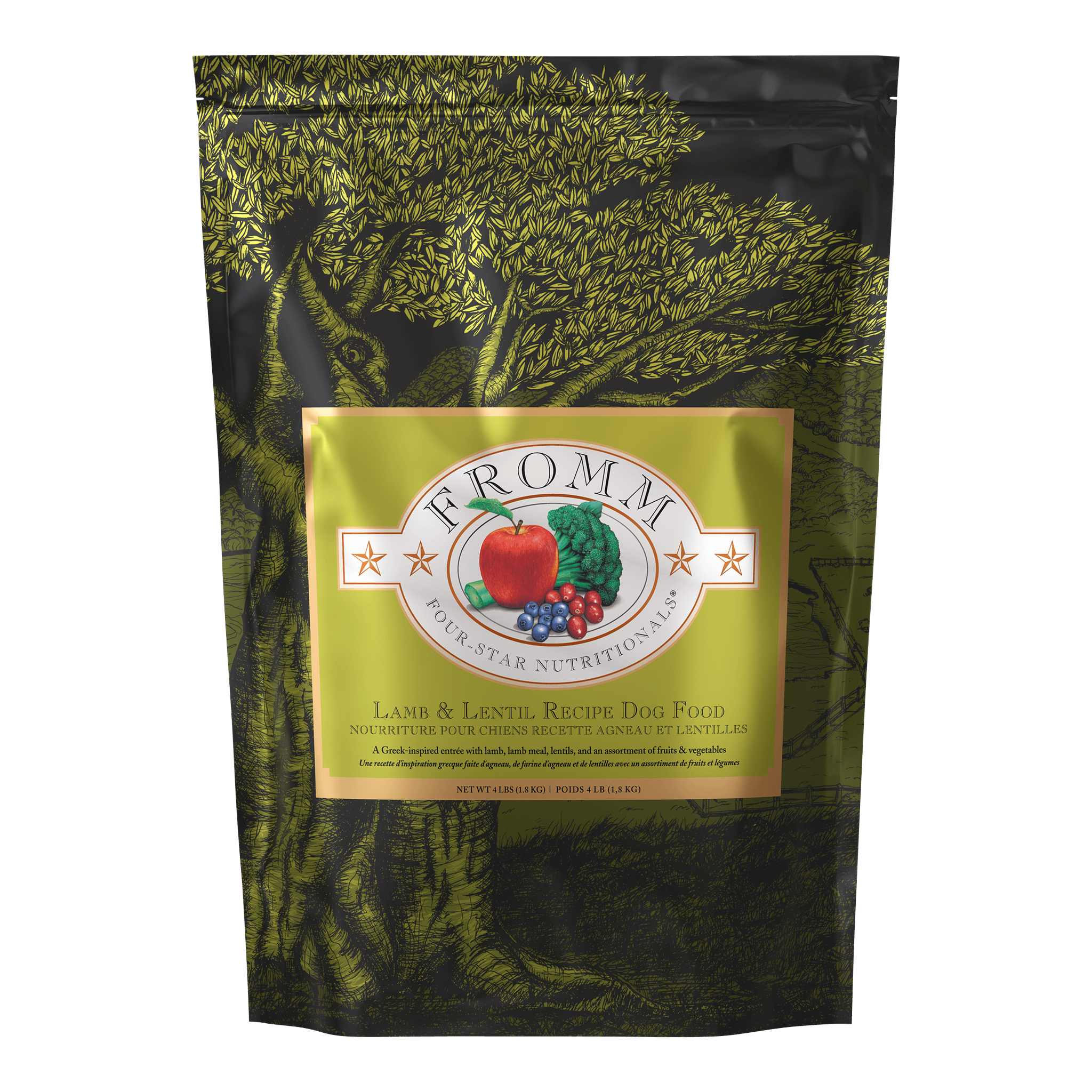 Fromm Four-Star Lamb and Lentil Recipe Dry Dog Food bag