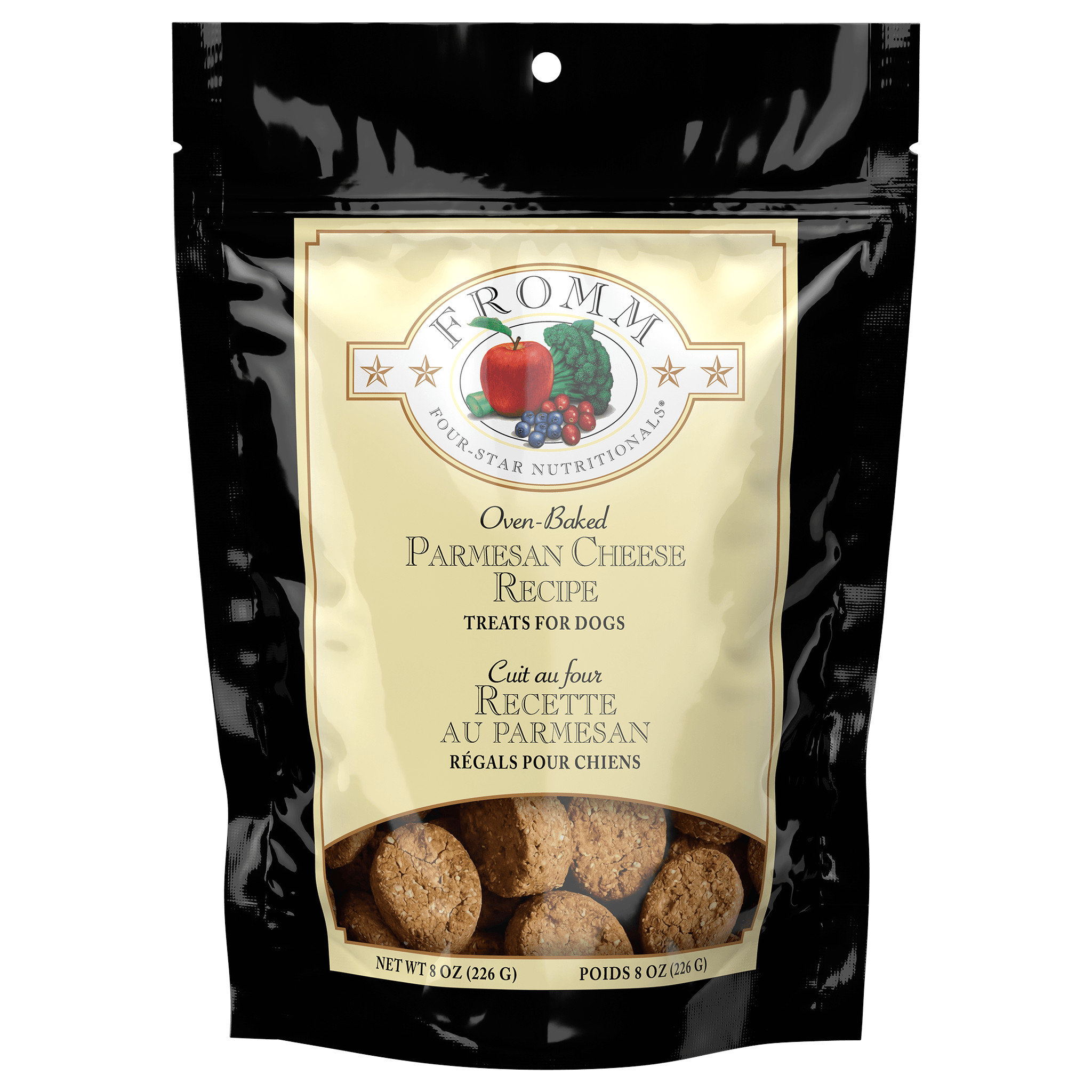 Fromm Four-Star Parmesan Cheese Recipe Treats for Dogs 8 oz bag #8 OZ