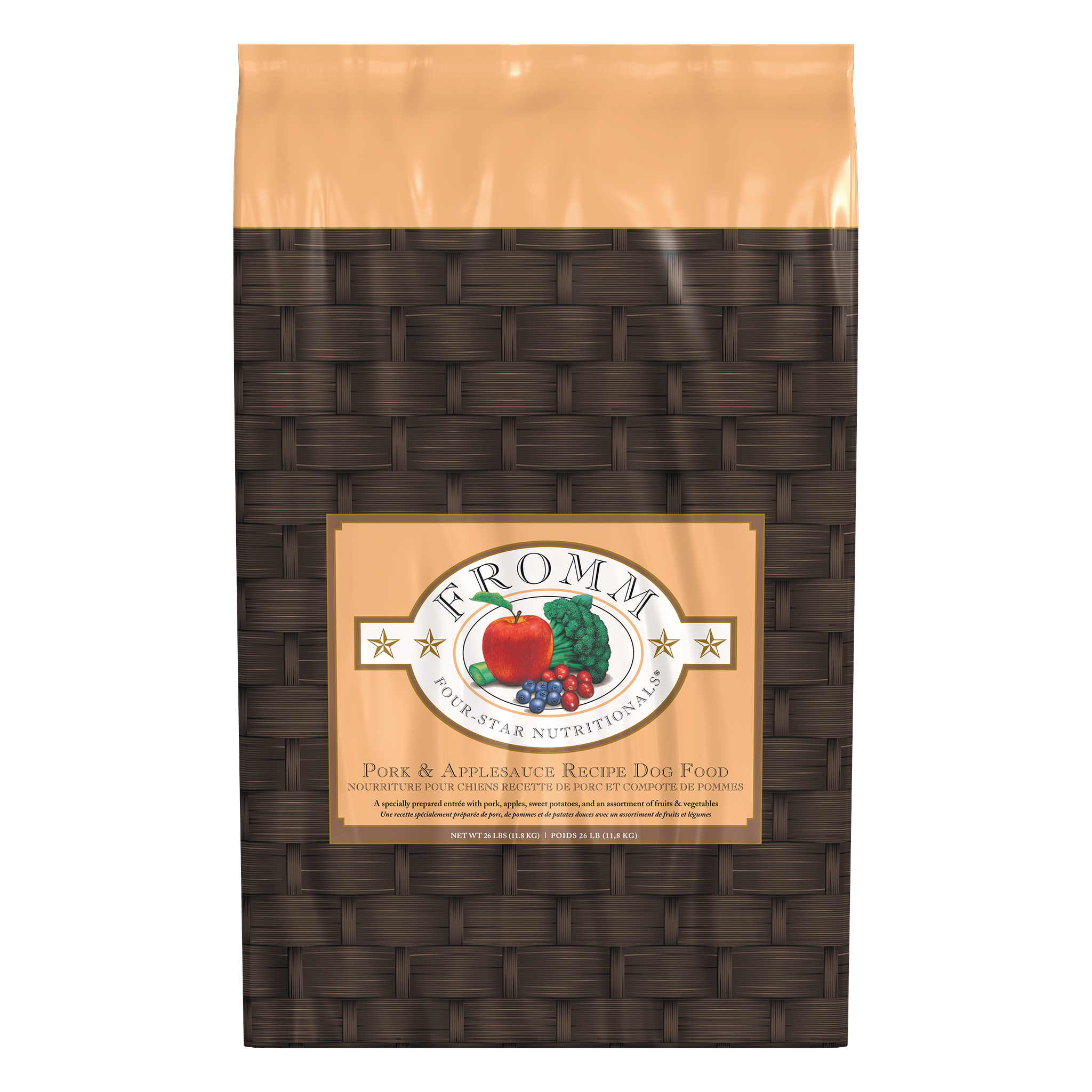 Fromm Four-Star Pork and Applesauce Recipe Dry Dog Food bag
