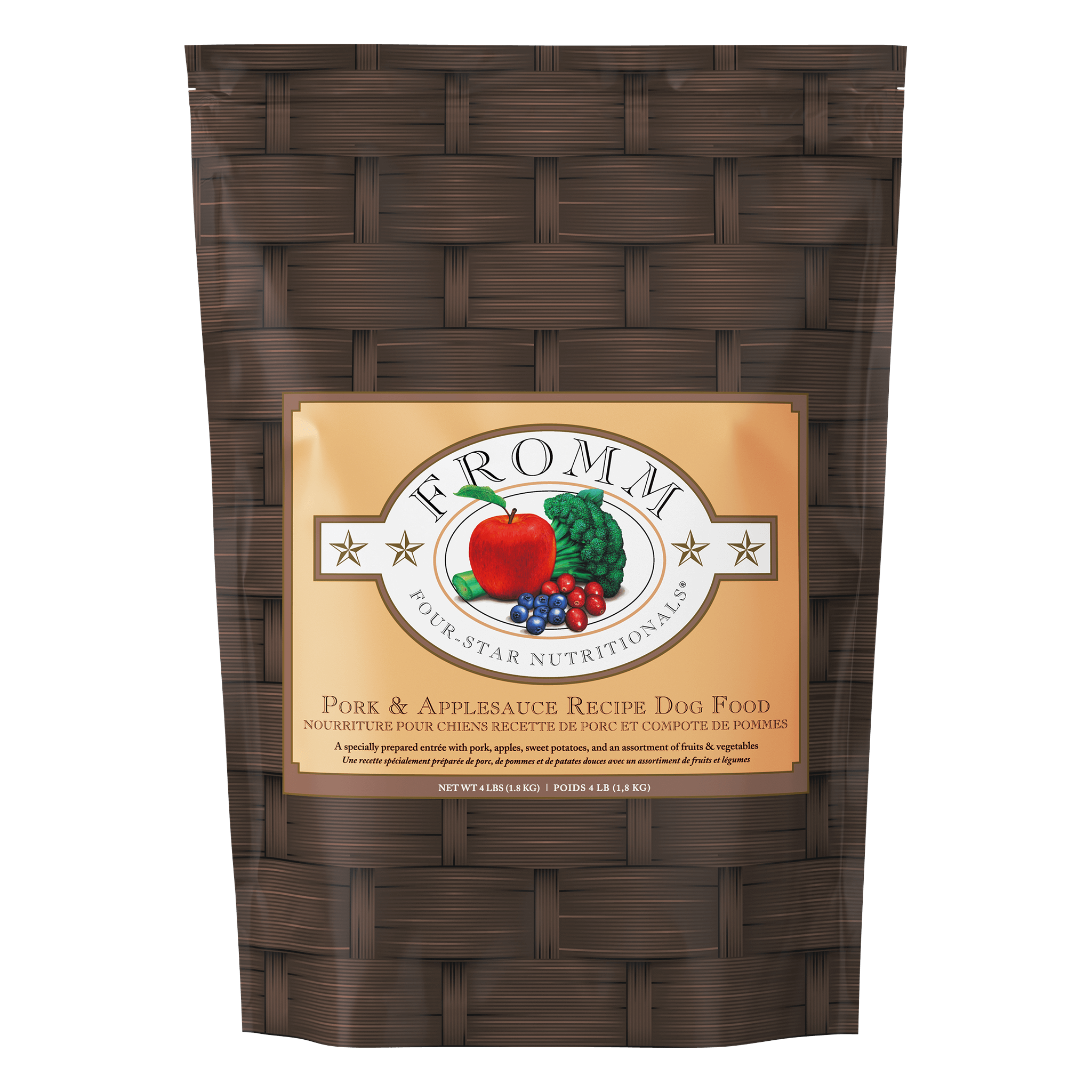 Fromm Four-Star Pork and Applesauce Recipe Dry Dog Food bag