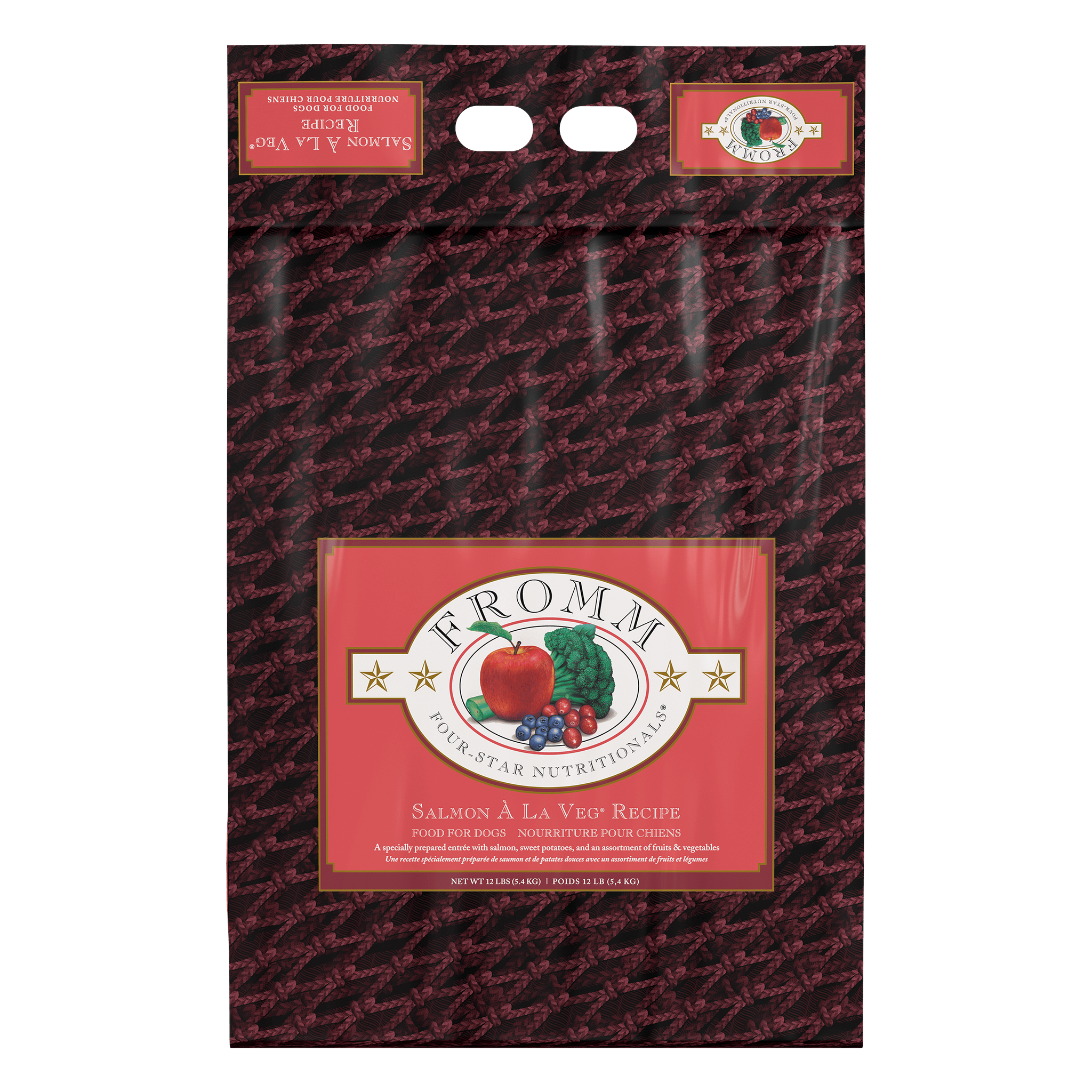 Fromm Four-Star Salmon A La Veg Recipe Dry Dog Food bag #12 LB