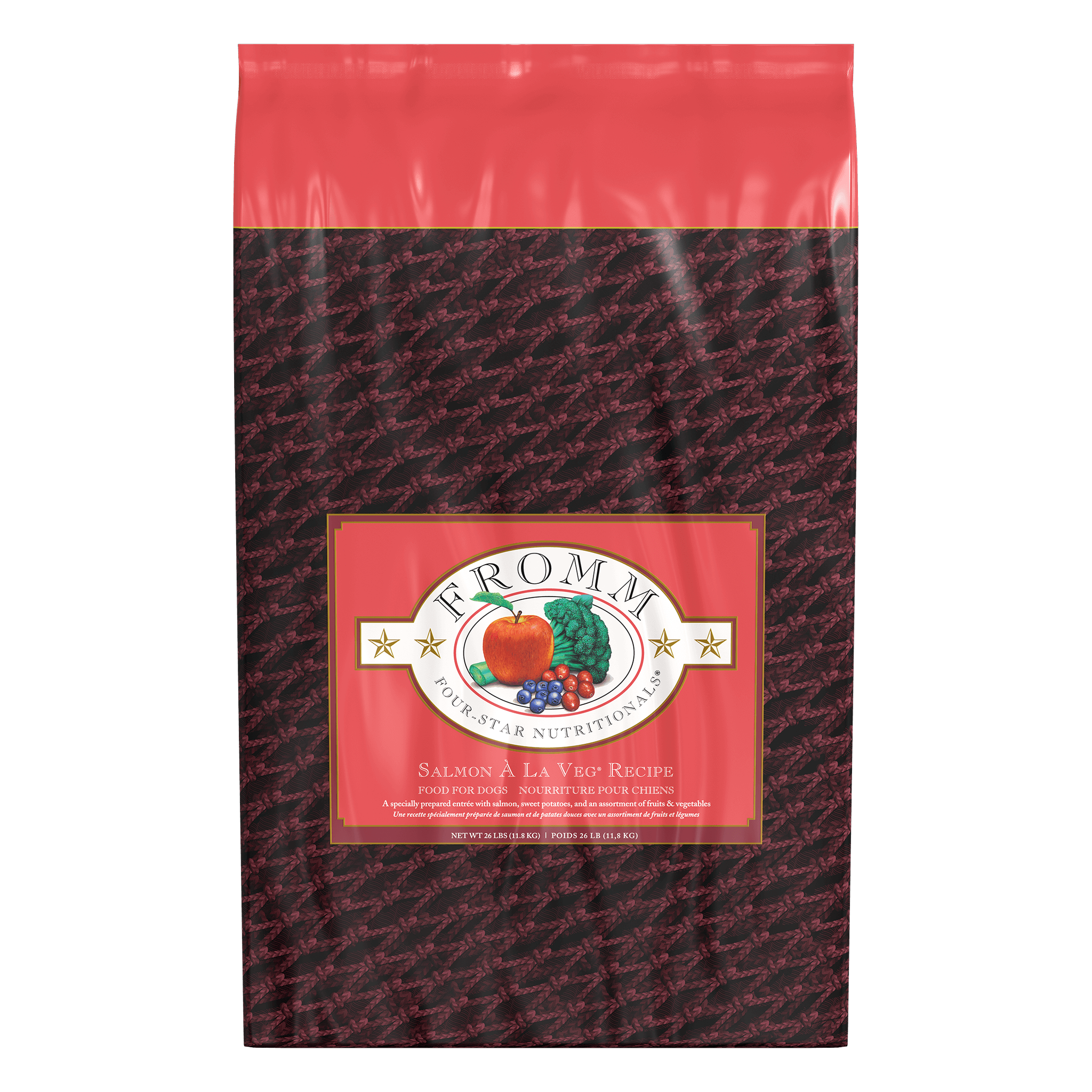 Fromm Four-Star Salmon A La Veg Recipe Dry Dog Food bag