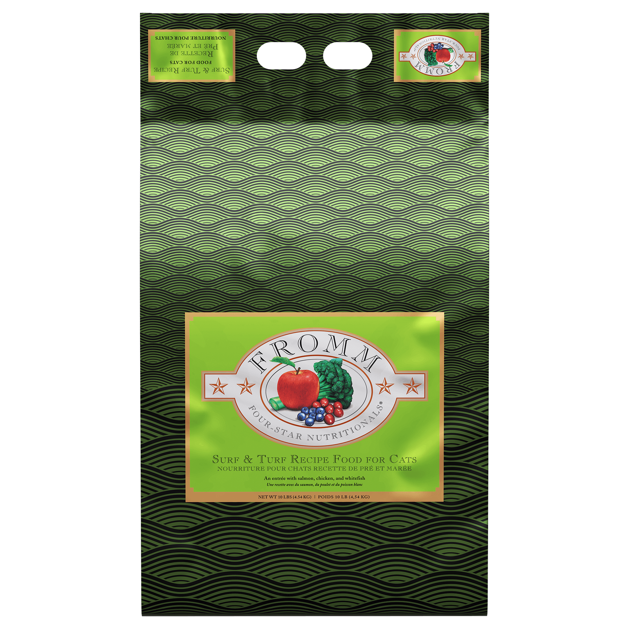 Fromm Four-Star Surf & Turf Recipe Dry Cat Food bag #10 LB