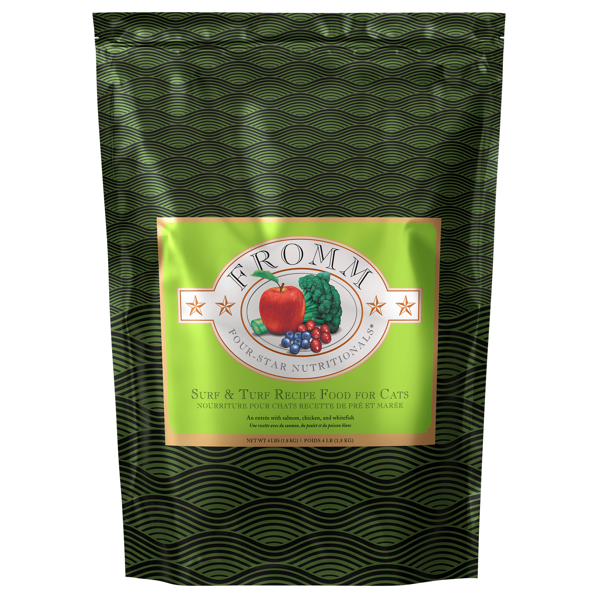 Fromm Four-Star Surf & Turf Recipe Dry Cat Food bag #4 LB