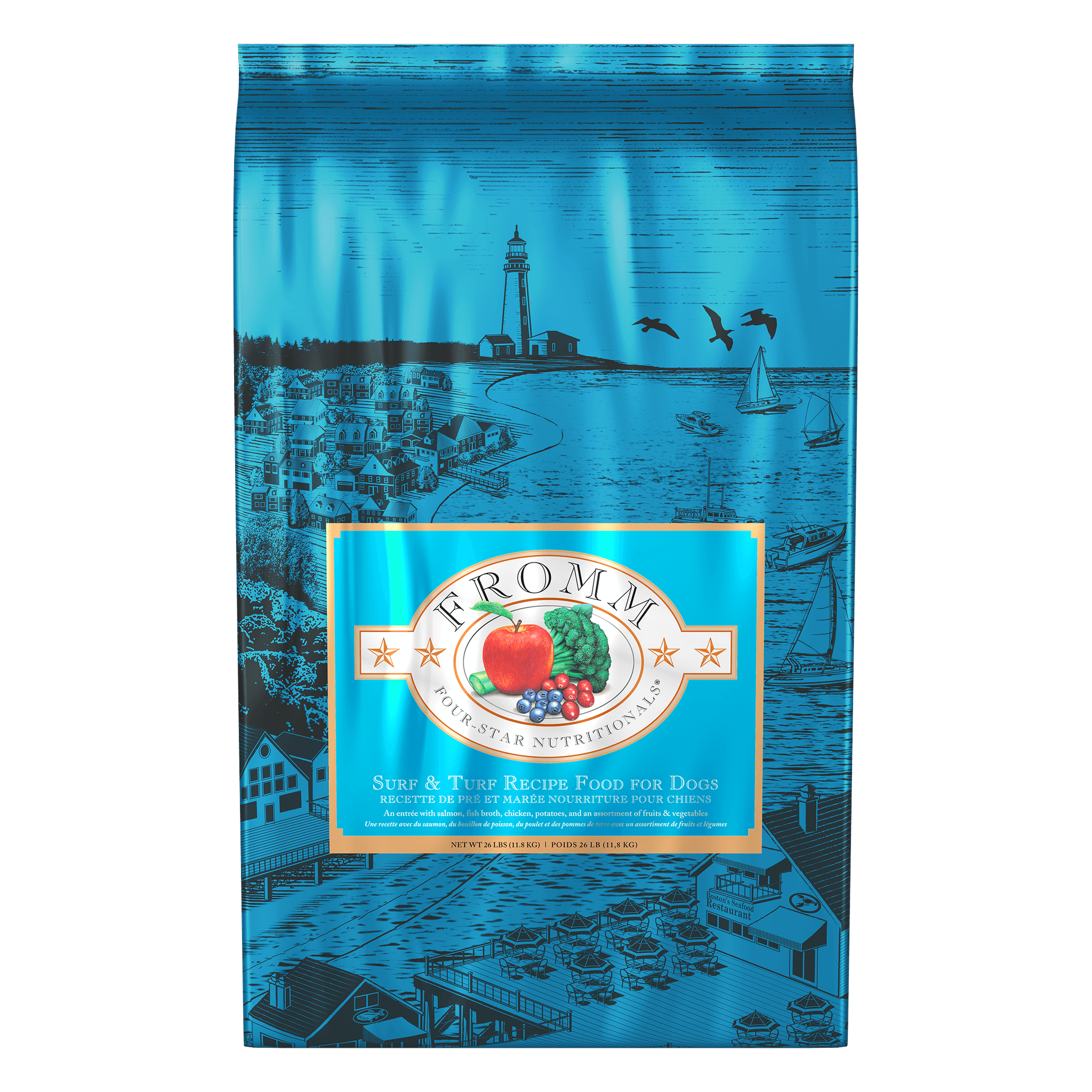 Fromm Four-Star Surf & Turf Recipe Dry Dog Food bag