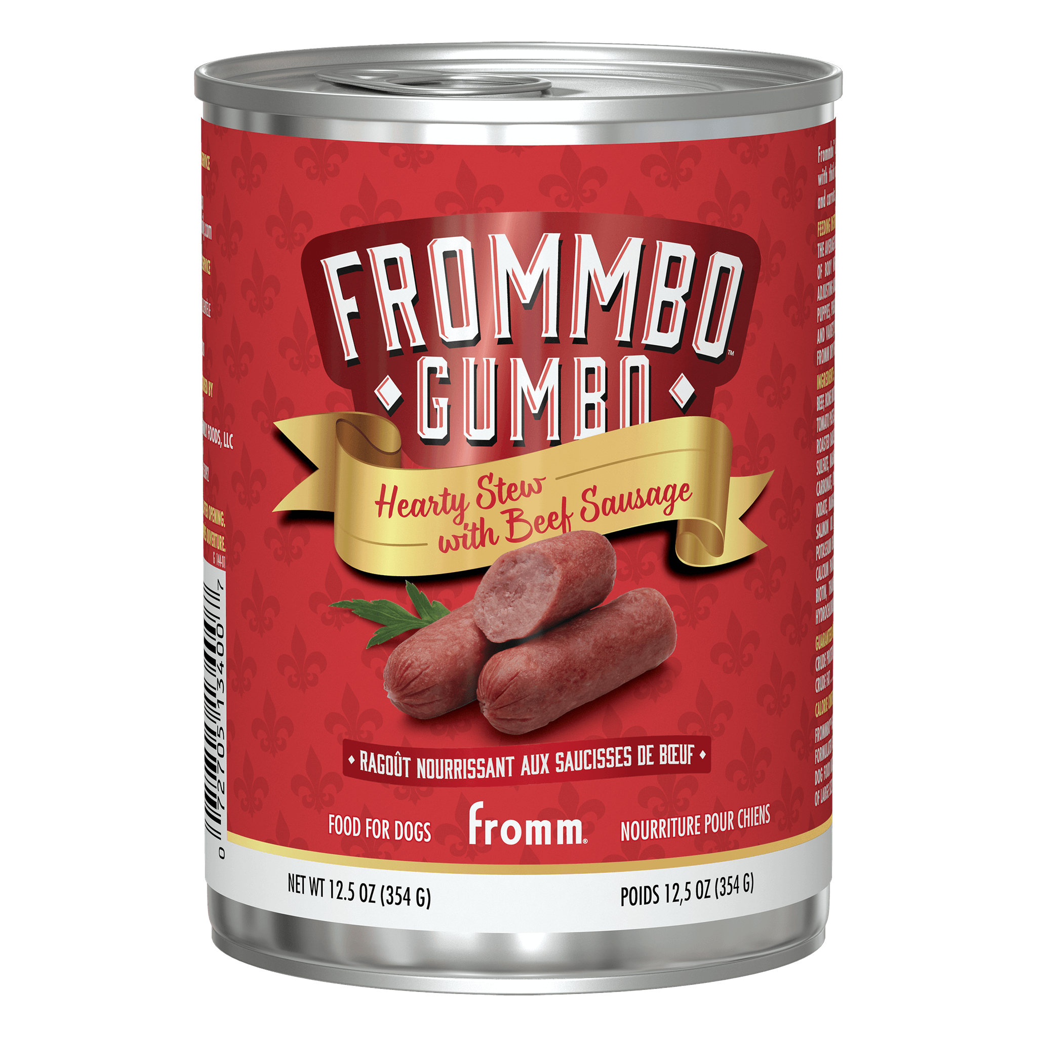 Fromm Frommbo Gumbo Hearty Stew with Beef Sausage can #12.5 OZ