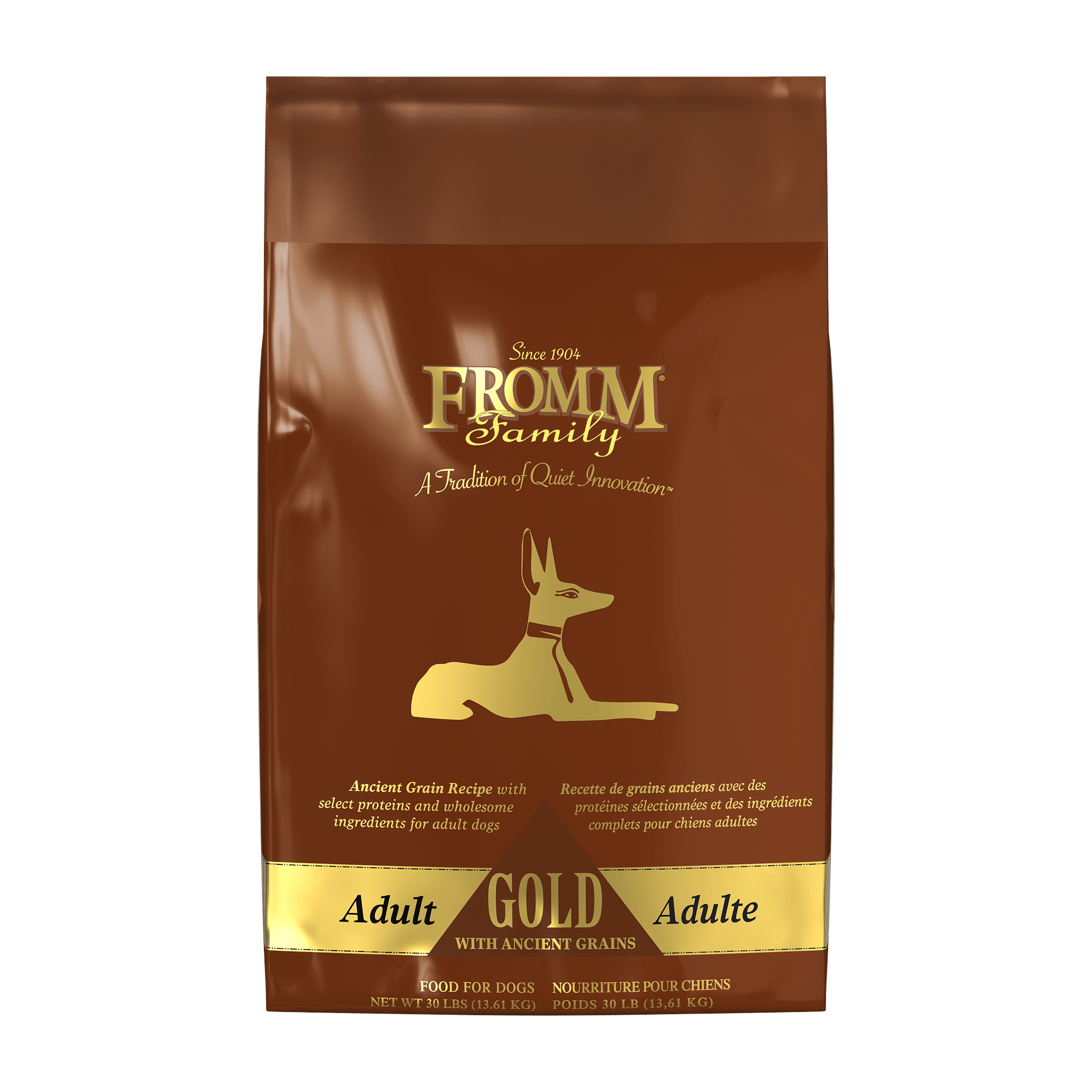 Fromm Gold with Ancient Grains Adult Dry Dog Food bag