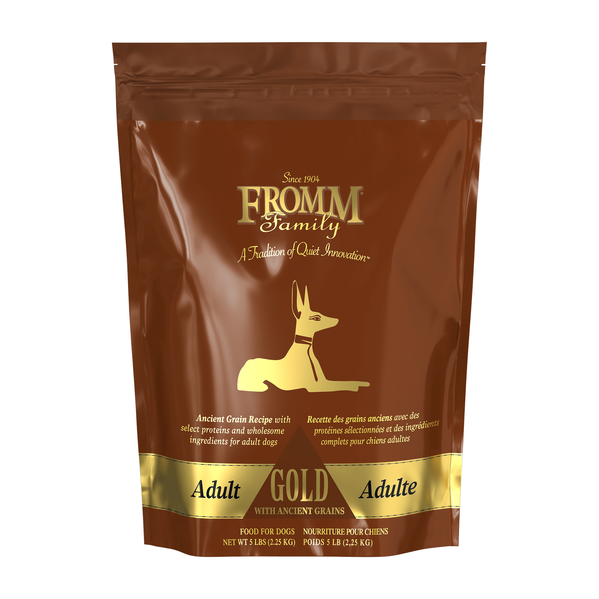 Fromm Gold with Ancient Grains Adult Dry Dog Food bag #5 LB