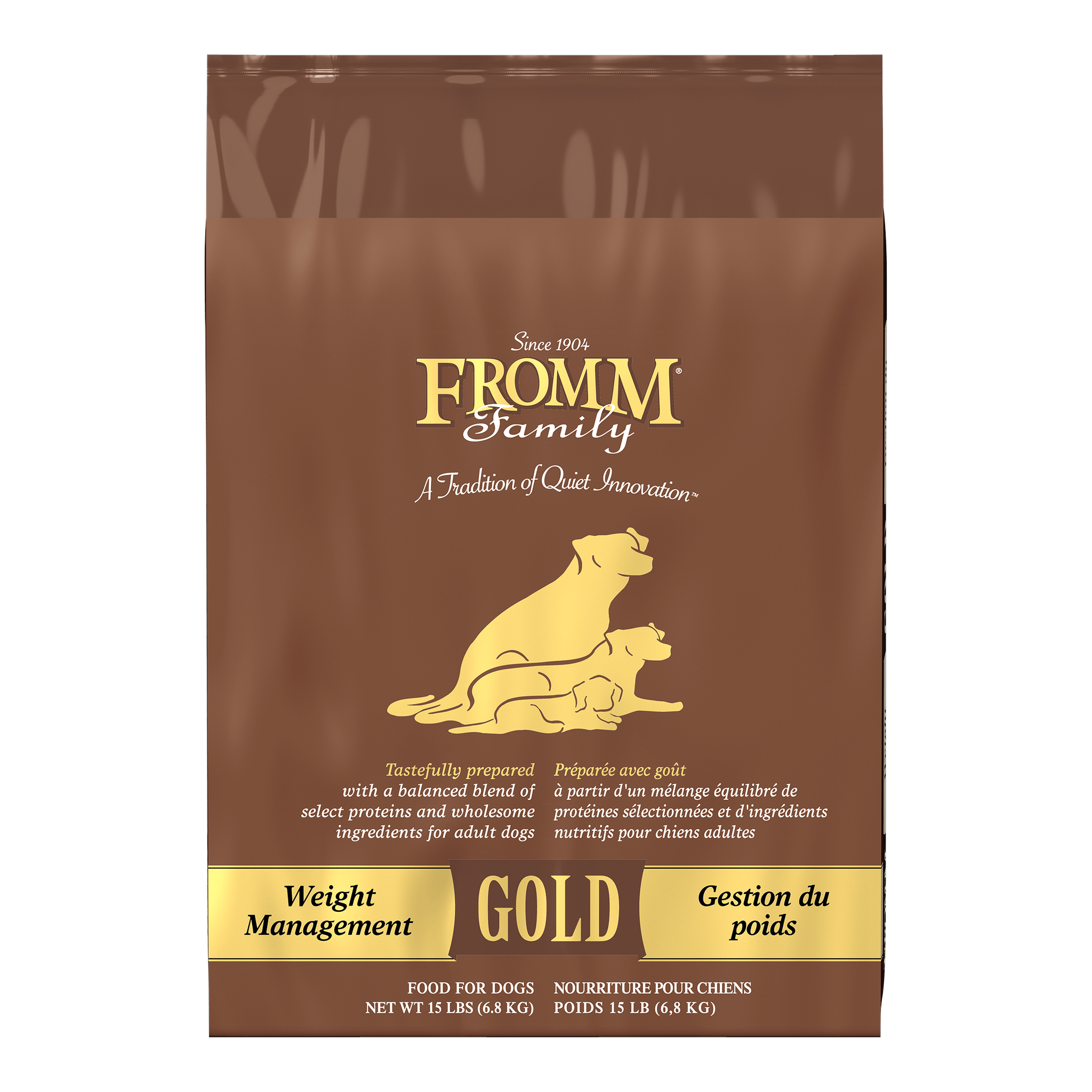 Fromm Gold Weight Management Dry Dog Food bag