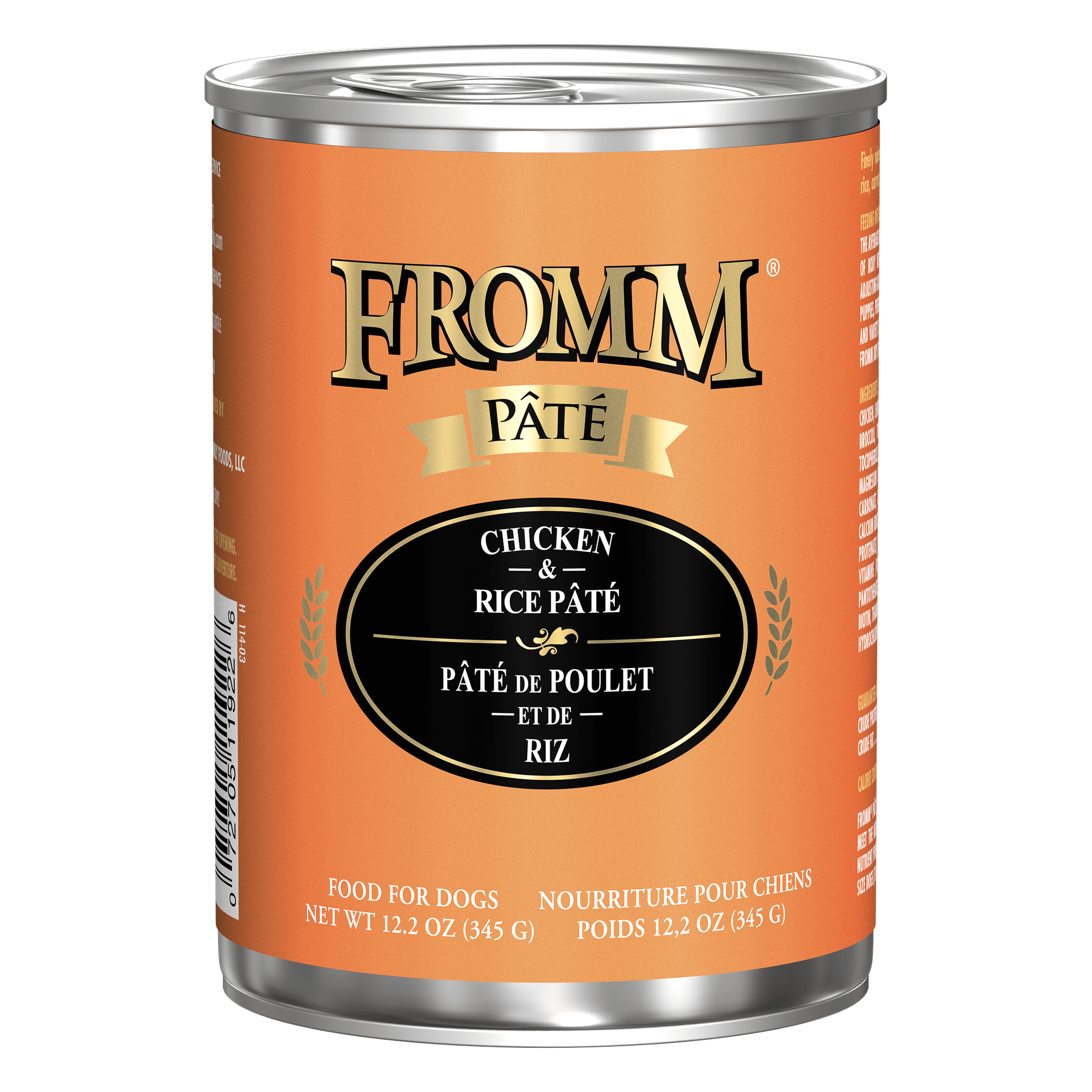 Fromm Pâté Chicken & Rice Pâté can