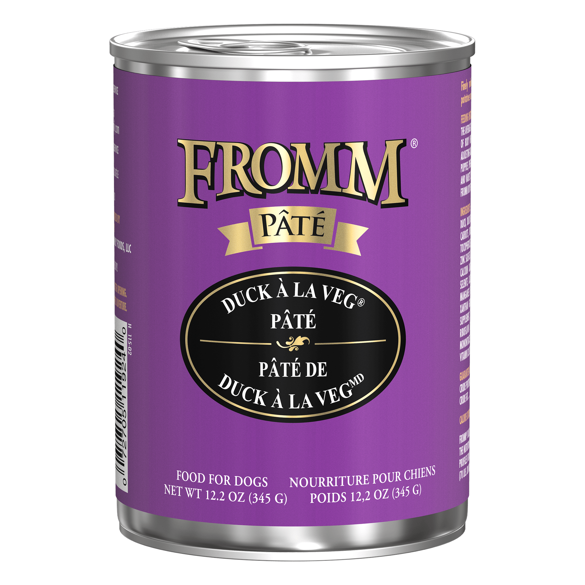 Fromm Pâté Duck À La Veg Pâté can
