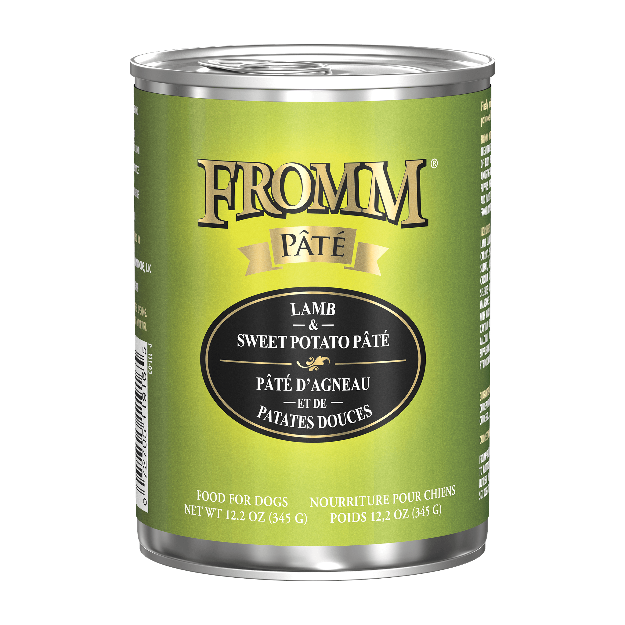 Fromm Pâté Lamb & Sweet Potato Pâté can