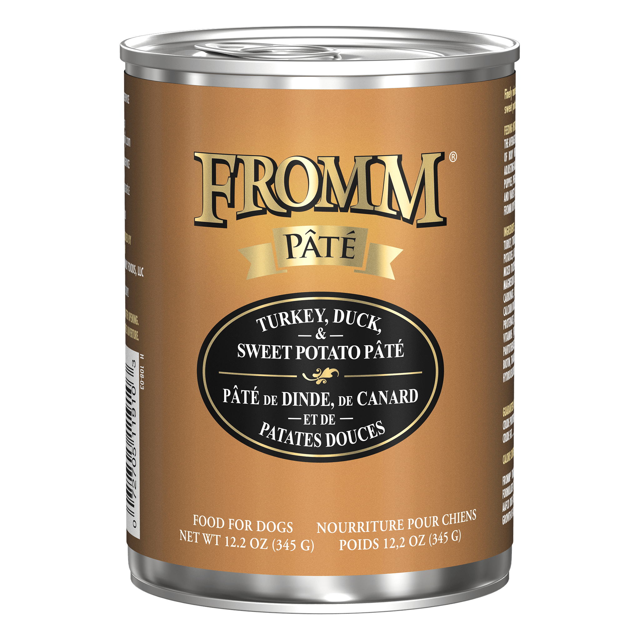 Fromm Pâté Turkey, Duck, & Sweet Potato Pâté can
